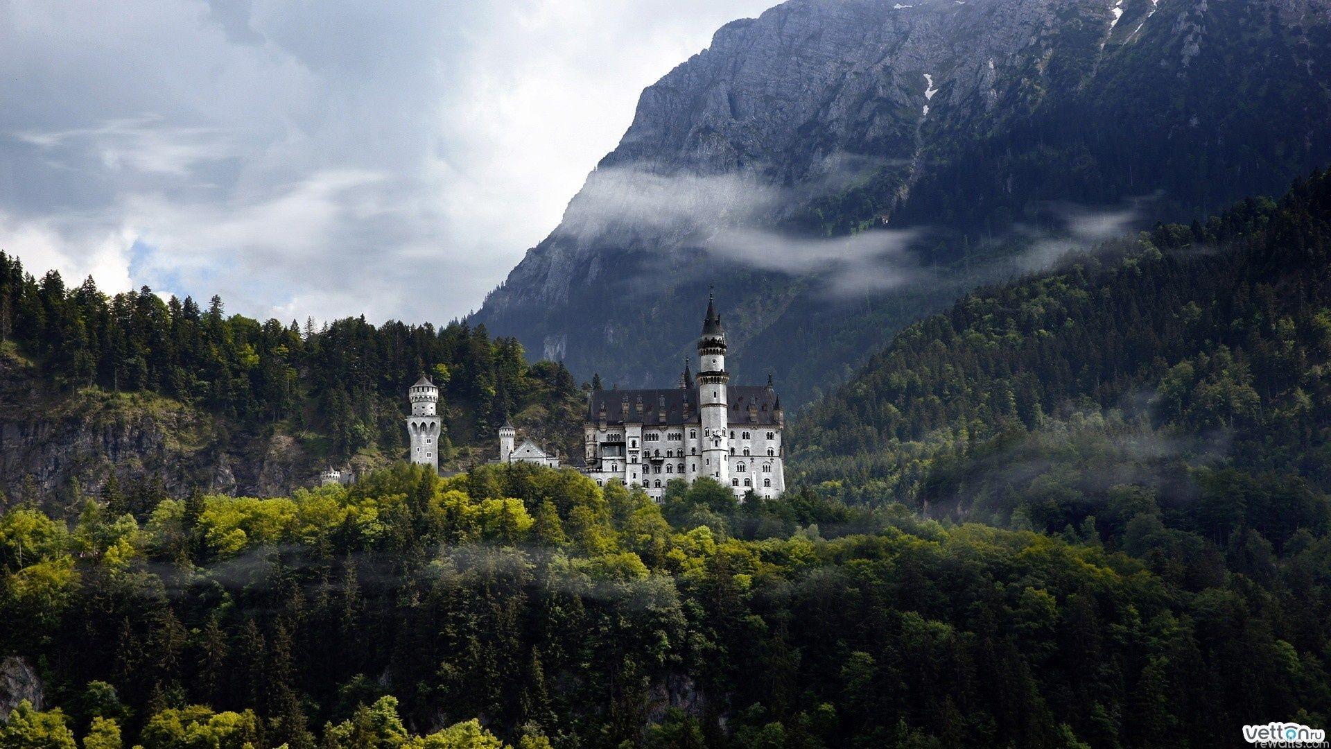 1920x1080 Wallpaper Wp Content Uploads 2011 10 30 Wallpaper Mountains Green Forest Castle.jp. Neuschwanstein Castle, Castle, Germany Castles