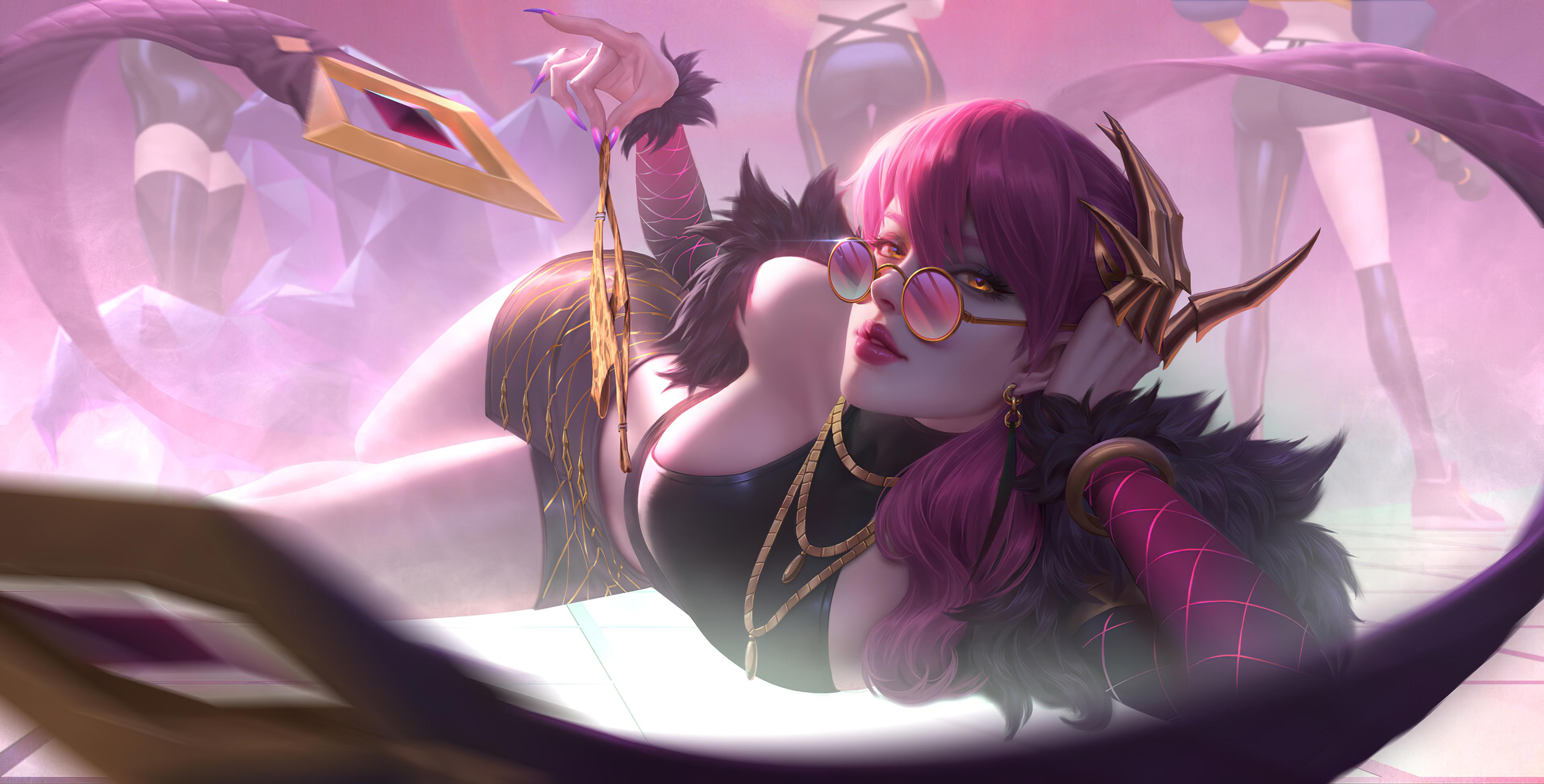 3840x1950 Wallpaper 4k Lol Kda Art Wallpaper