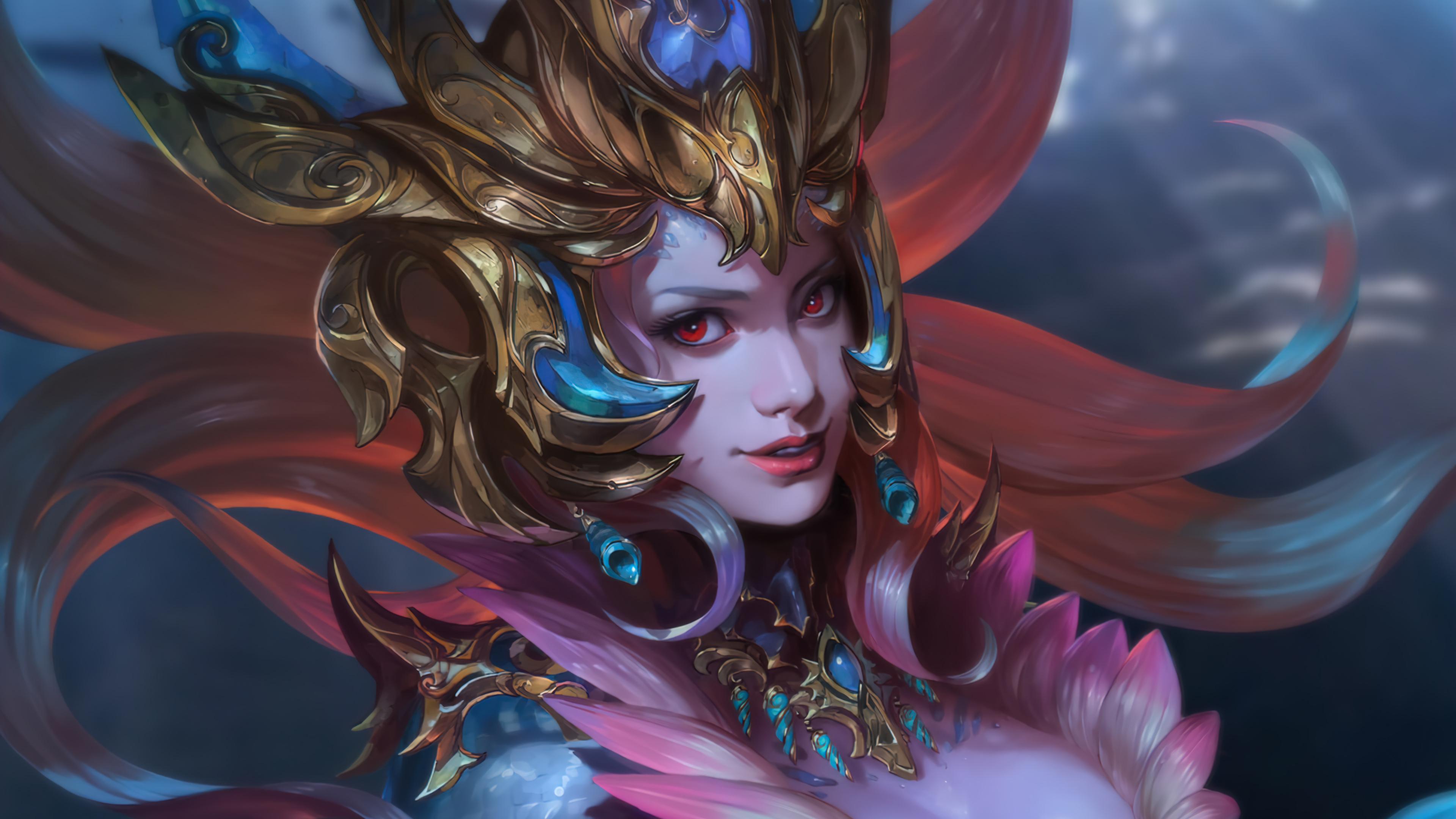 3840x2160 Nami League of Legends Art Wallpaper 4k Ultra HD