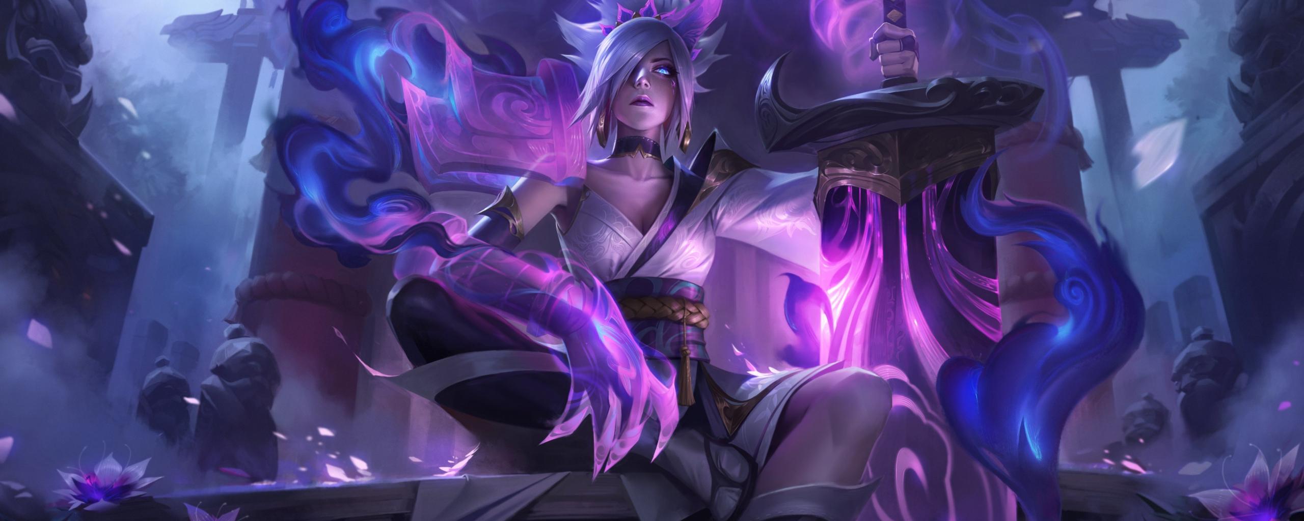 2560x1024 Download league of legends, riven, game art 2560x1024 wallpaper, dual wide 21:9 2560x1024 HD image, background, 25533