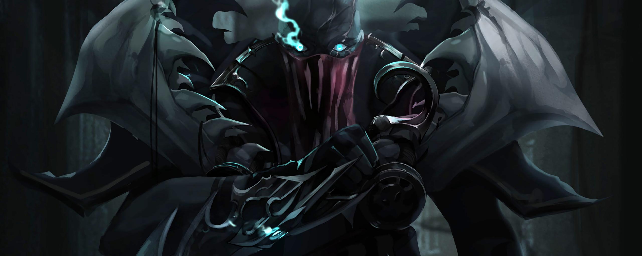 2560x1024 Download Pyke, League of Legends, online game, art wallpaper, 2560x Dual Wide, Wide 21: Widescreen