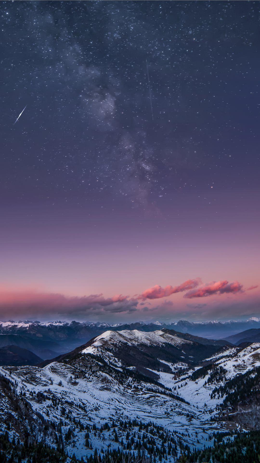 1080x1920 Dolomites Mountains Milky Way Wallpaper