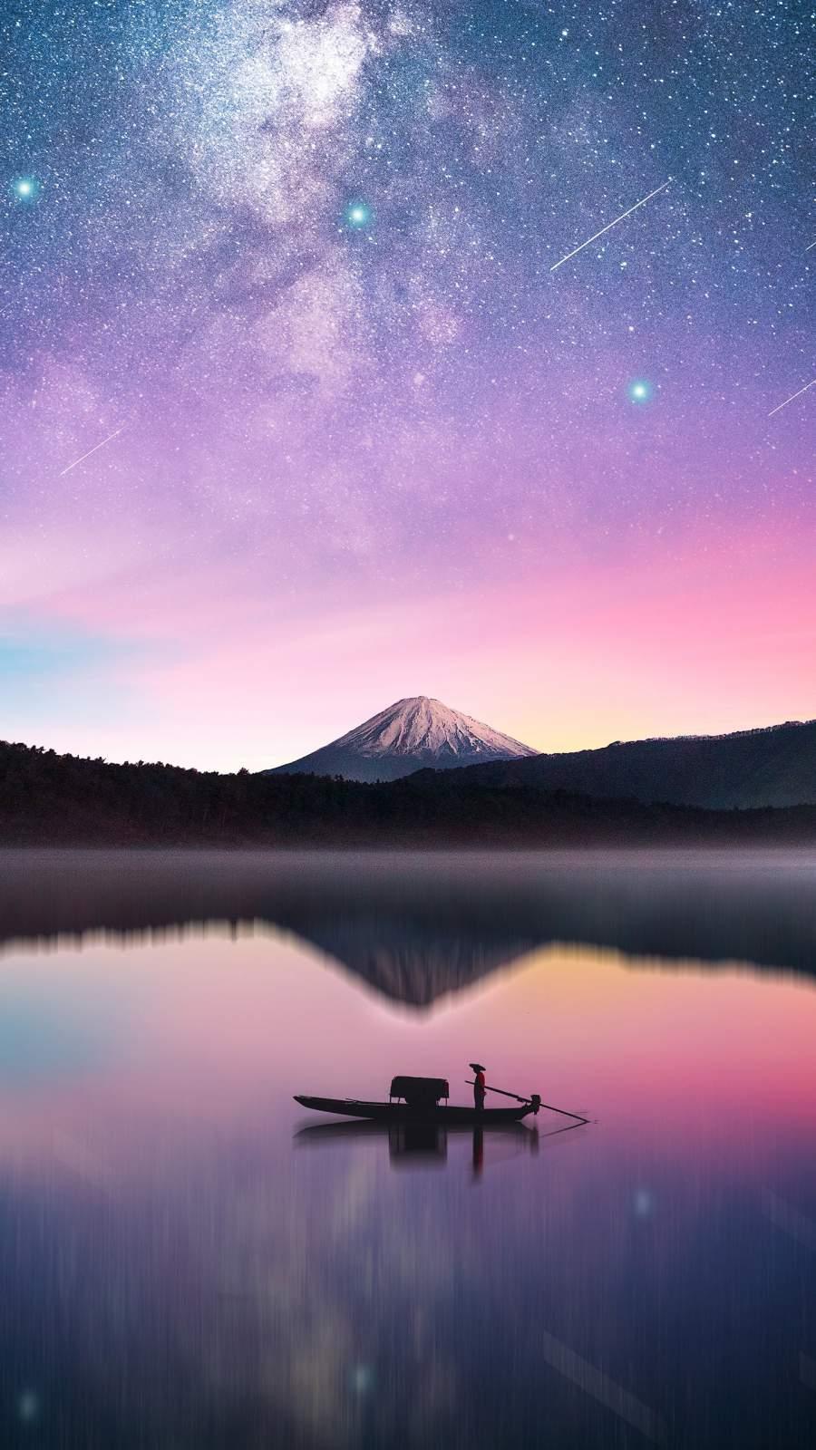 900x1600 Mount Fuji Milky Way IPhone Wallpaper Wallpaper : iPhone Wallpaper