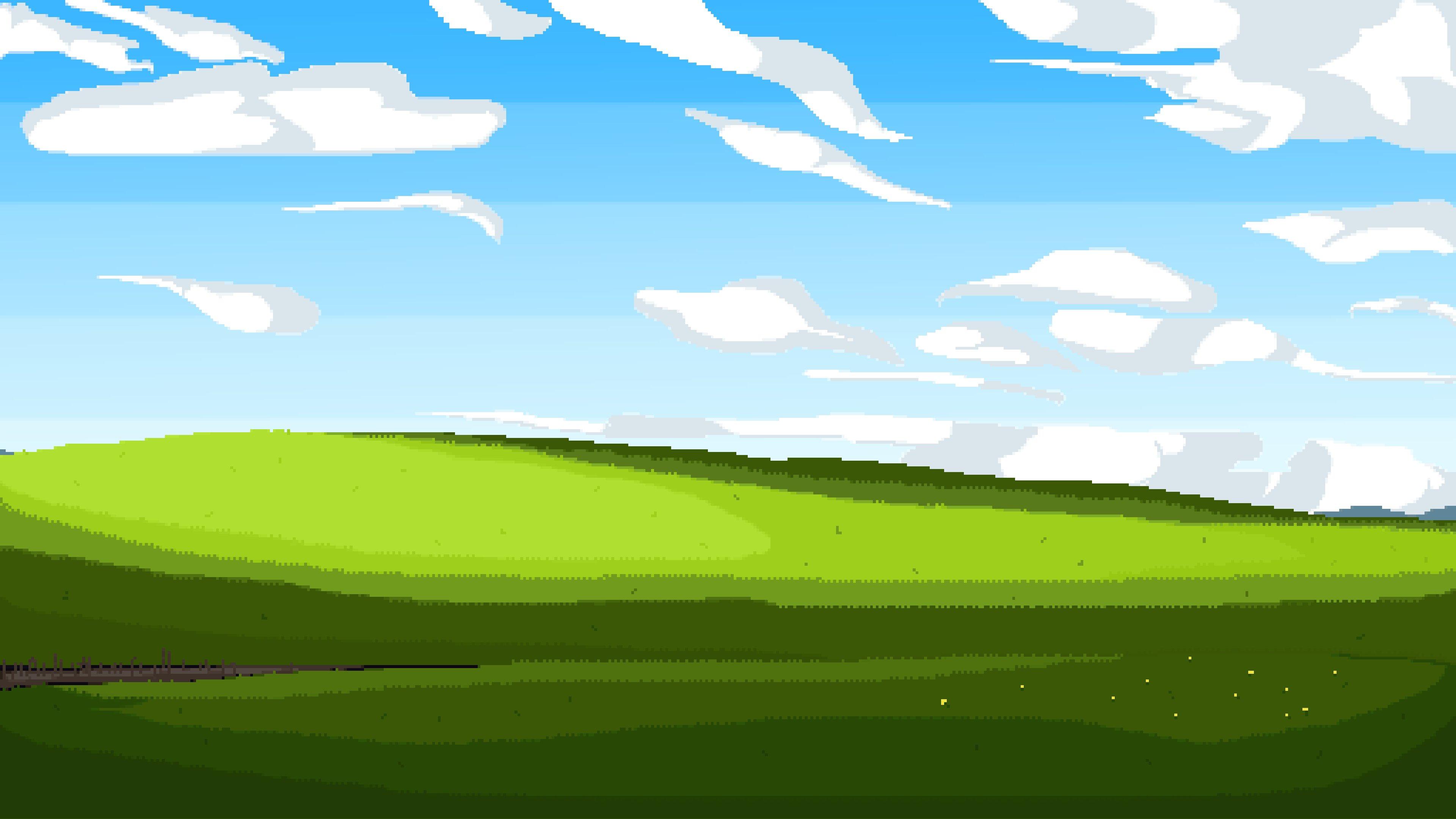 3840x2160 Windows Xp Wallpaper Pixel Art Wallpaper & Background Download