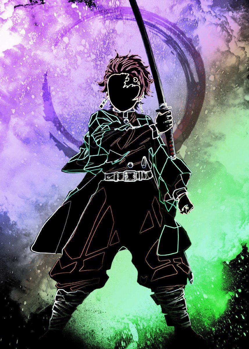 857x1200 Soul of the Demon Hunter' Poster by Donnie. Displate. Hunter anime, Demon hunter, Hero poster