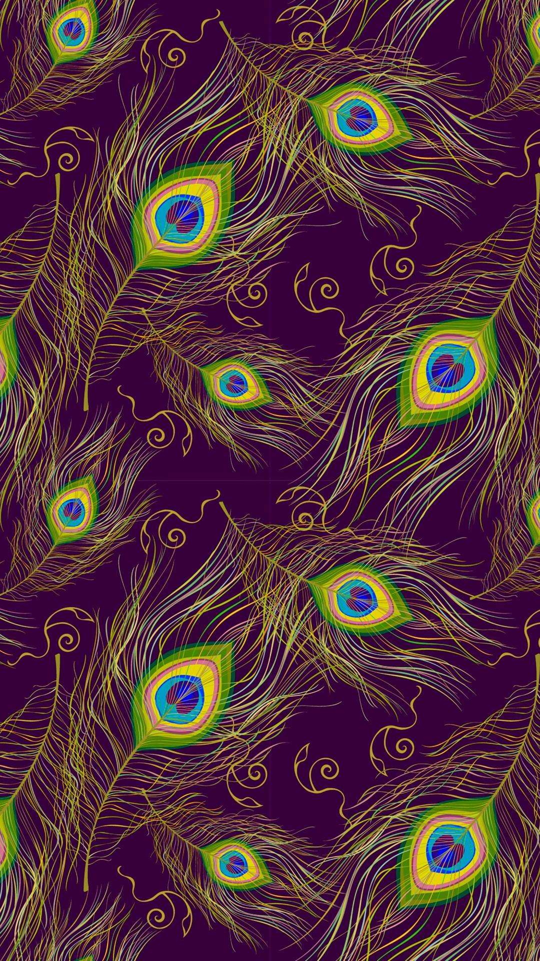 1080x1920 Download Feathers, peacock, patterns wallpaper, 1080x Samsung Galaxy S S Note, Sony Xperia Z, Z Z Z HTC One, Lenovo Vibe, Google Pixel OnePlus Honor Xiaomi Redmi Note