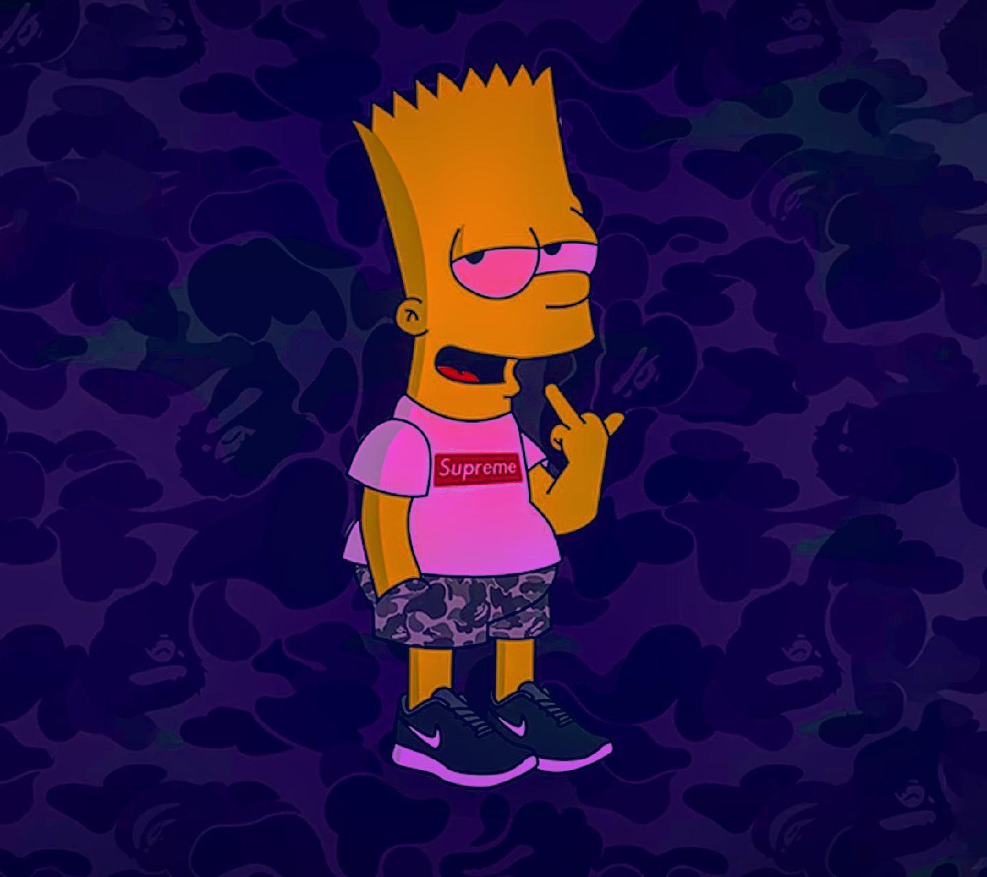 Bart Simpson In Supreme Background HD Supreme Wallpapers  HD Wallpapers   ID 63970