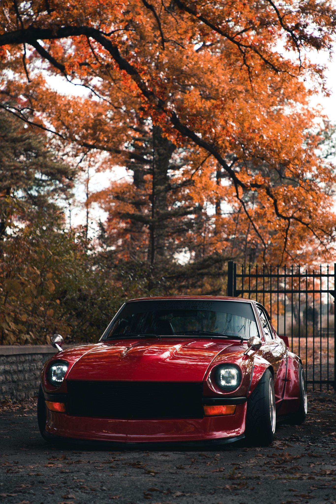 1366x2048 Nissan Datsun 280Z, red, classic car. Datsun, Datsun car, Japan cars