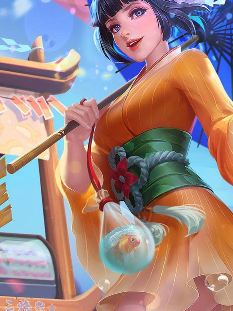 768x1024 Free download Kagura Summer Festival Mobile Legends Summer festival Mobile [950x1689] for your Desktop, Mobile & Tablet. Explore Kagura Wallpaper. Kagura Wallpaper, Senran Kagura Wallpaper