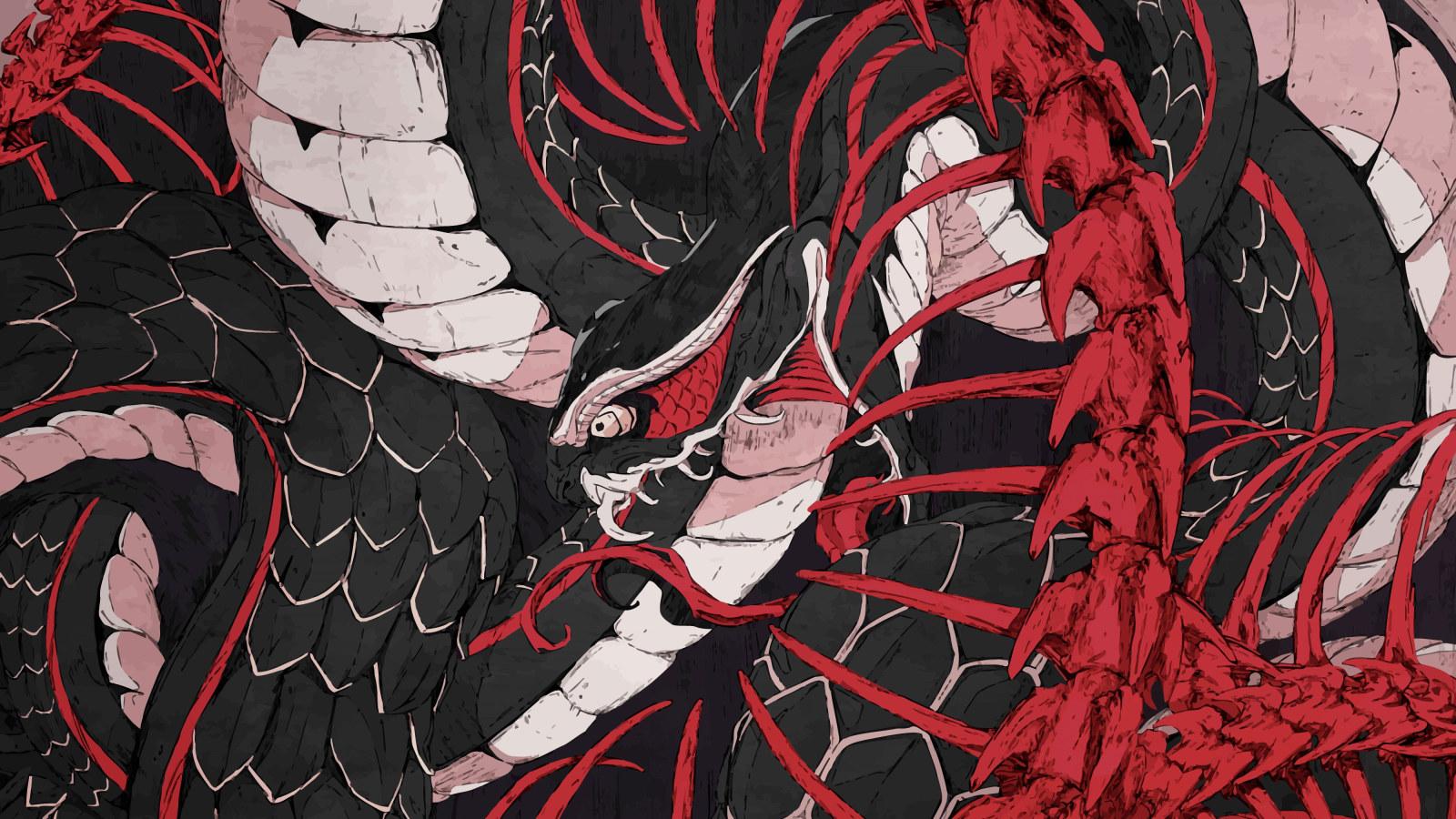 1600x900 Wallpaper Snake, Ouroboros, Chun Lo, Bones, Serpent • Wallpaper For You