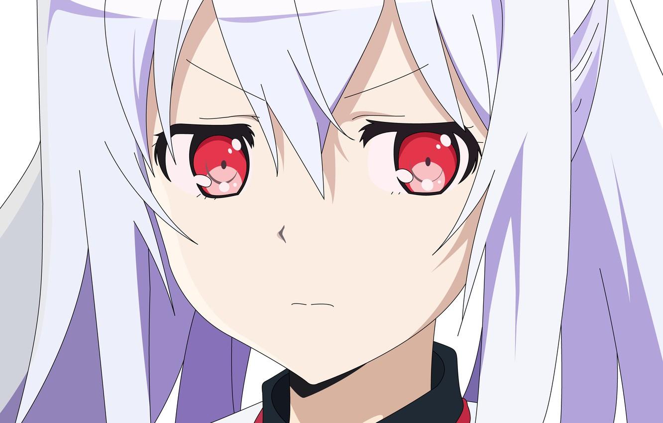 1332x850 Wallpaper girl, anime, red eyes, pretty, face, manga, japanese, bishojo, Isla, Plastic Memories image for desktop, section прочее
