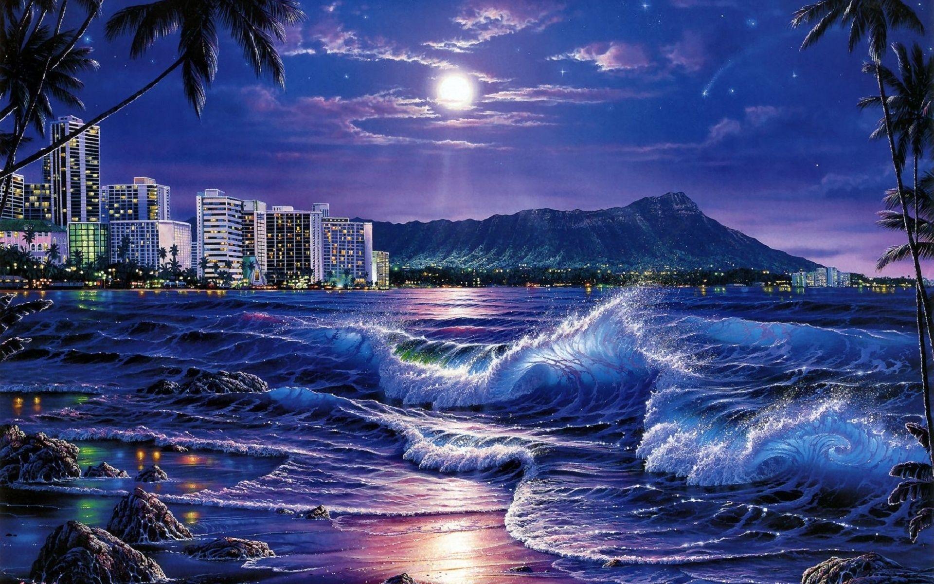 1920x1200 Ocean City Wallpaper