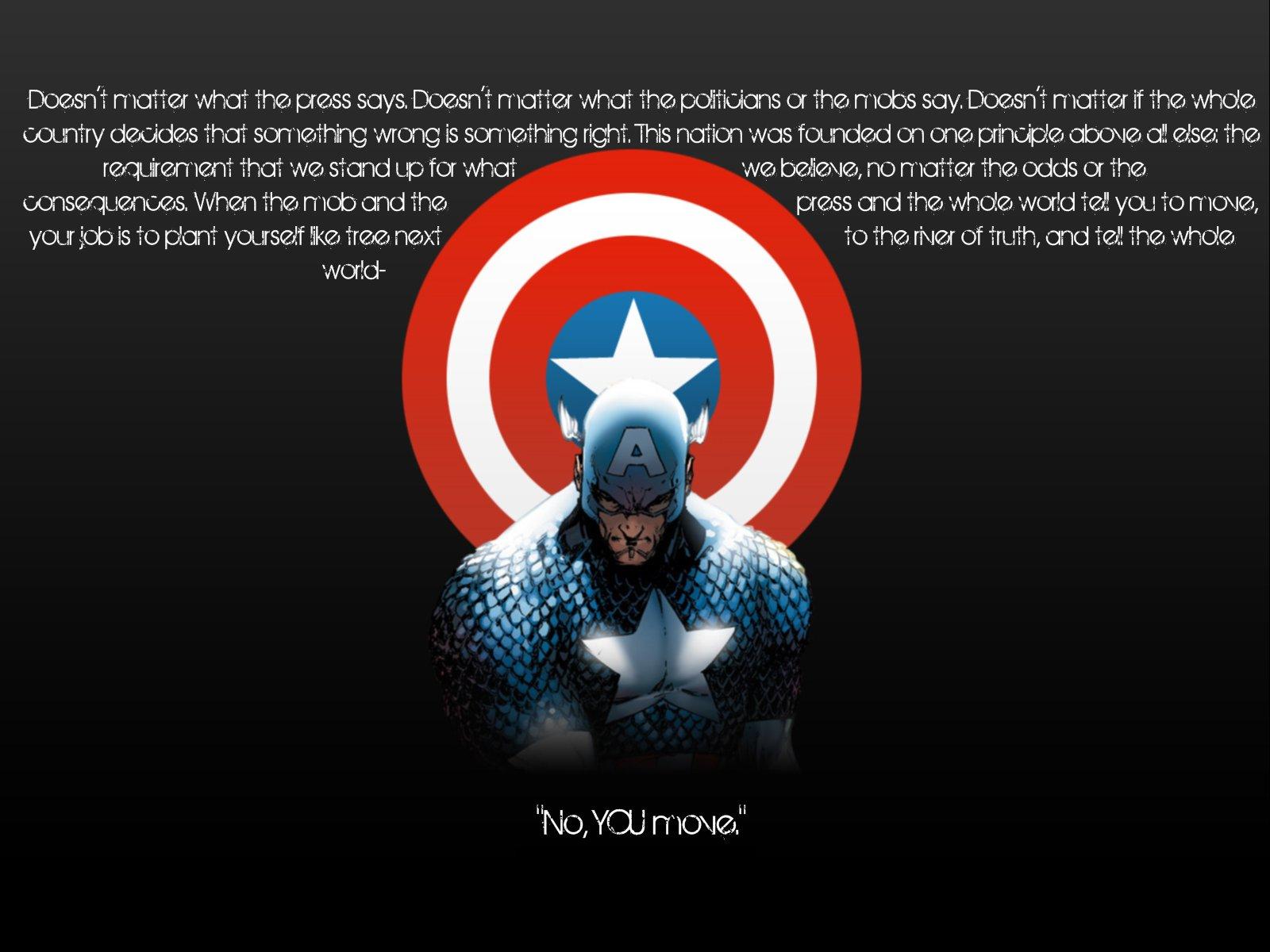 1600x1200 captain, America, Quotes Wallpaper HD / Desktop and Mobile Background