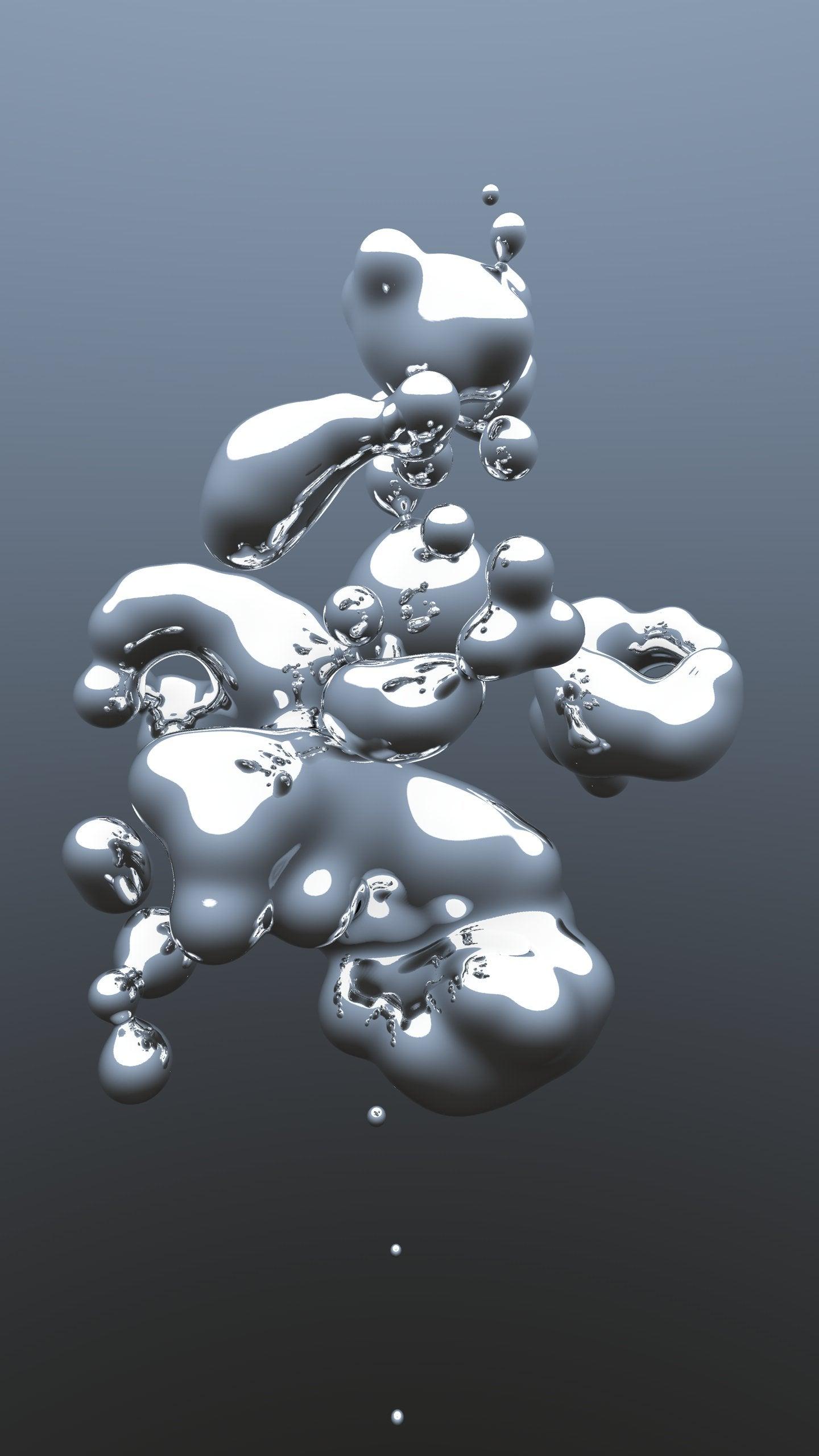 1440x2560 I modeled a simple liquid metal scene and made it a wallpaper. Looks great on a Titanium Silver S7! Native 1440x2560