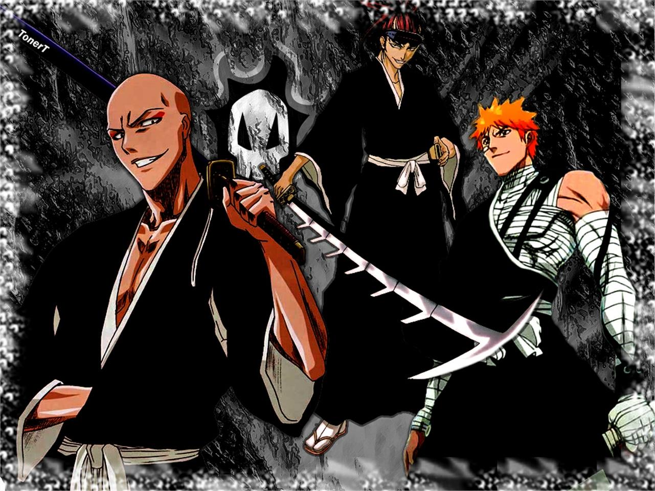 1281x961 Ichigo Kurosaki Renji Abarai Ikkaku Madarame Wallpaper:1281x961