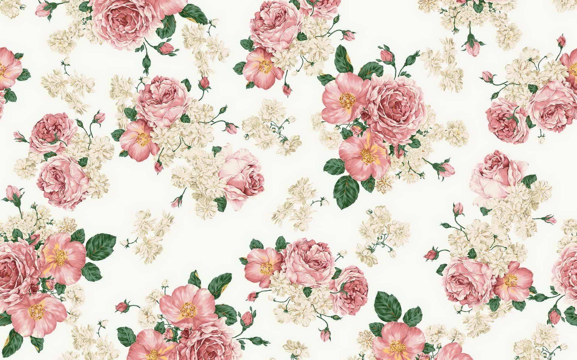 Buy Vintage Flowers Desktop Wallpaper Aesthetic Floral PC Online in India   Etsy