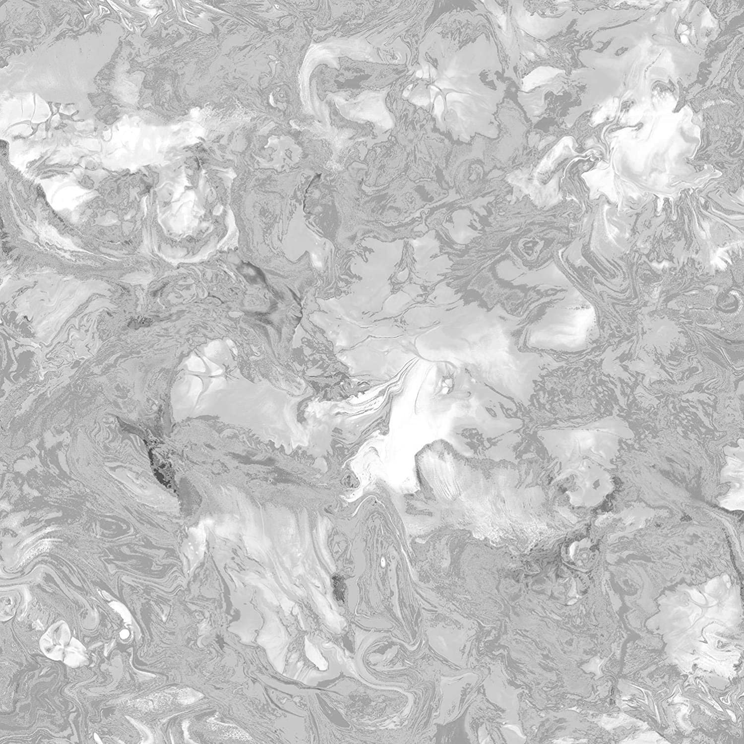 1500x1500 Marble Swirl Effect Glitter Wallpaper Grey Silver Metallic Textured Shimmer : Amazon.co.uk: DIY & Tools