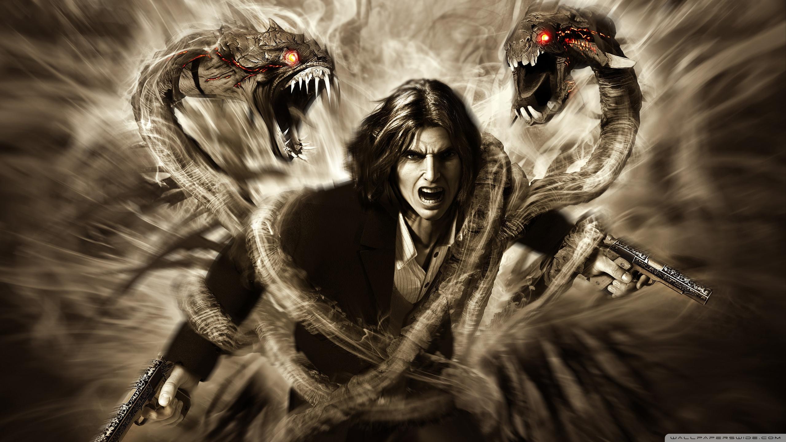 2560x1440 of Darkness 4K wallpaper for your desktop or mobile screen
