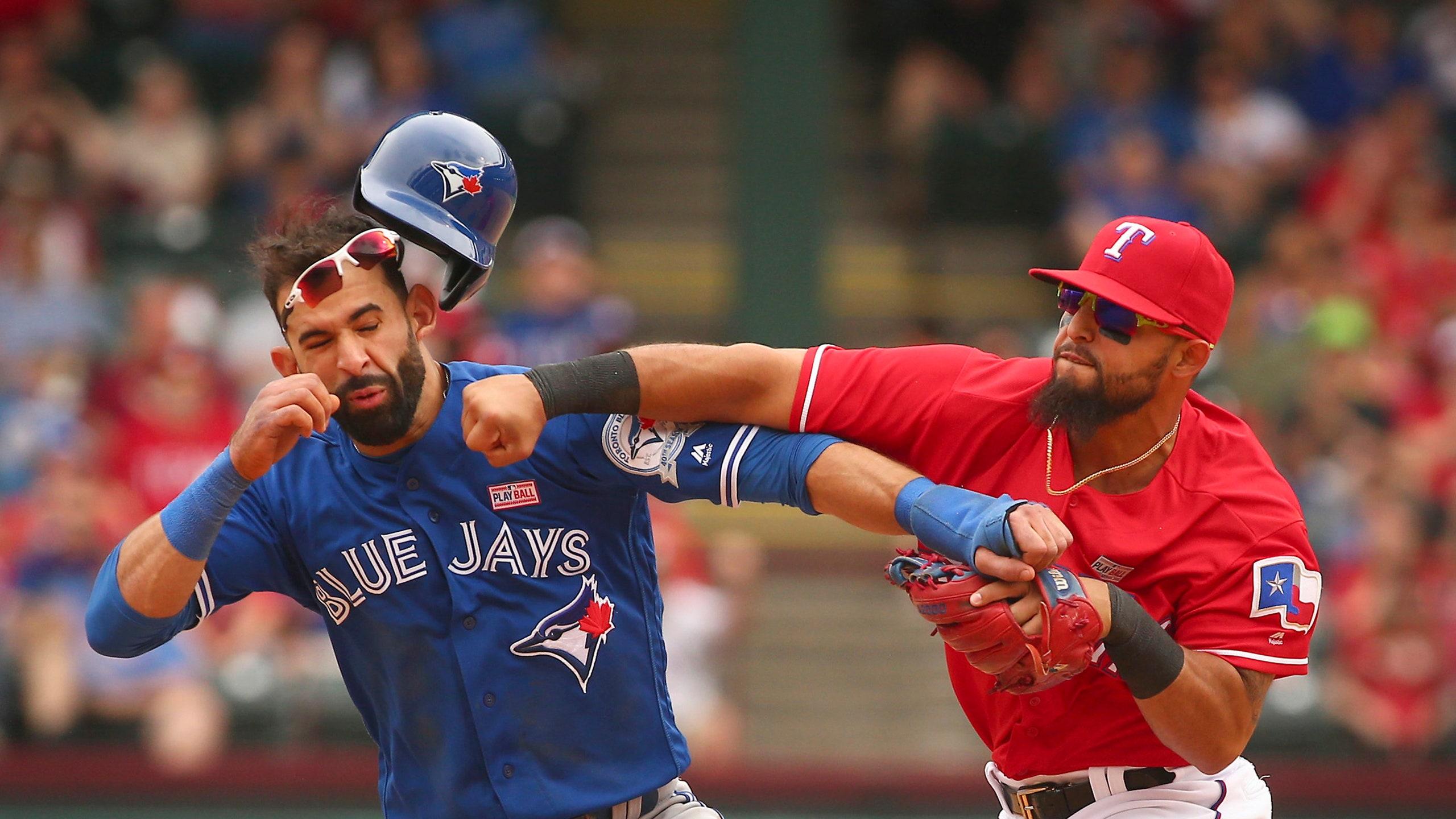 2560x1440 How the Hell Was José Bautista Still Standing After the Knockout Punch of the Year?