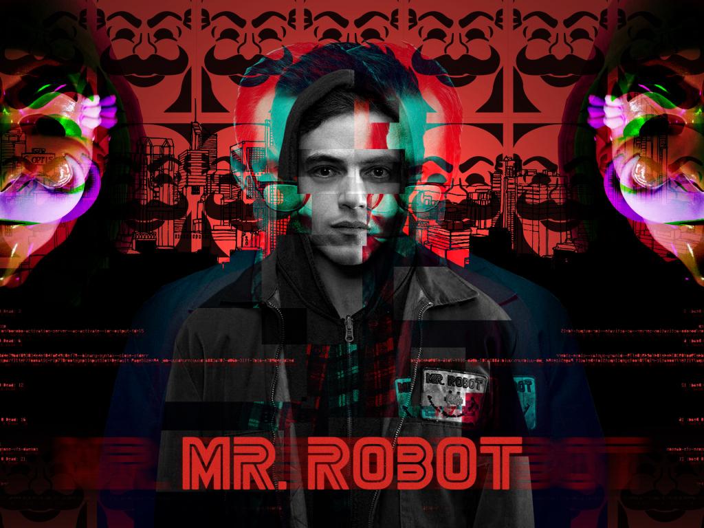 1024x768 Mr. robot, glitch art, tv series wallpaper, HD image, picture, background, 279461