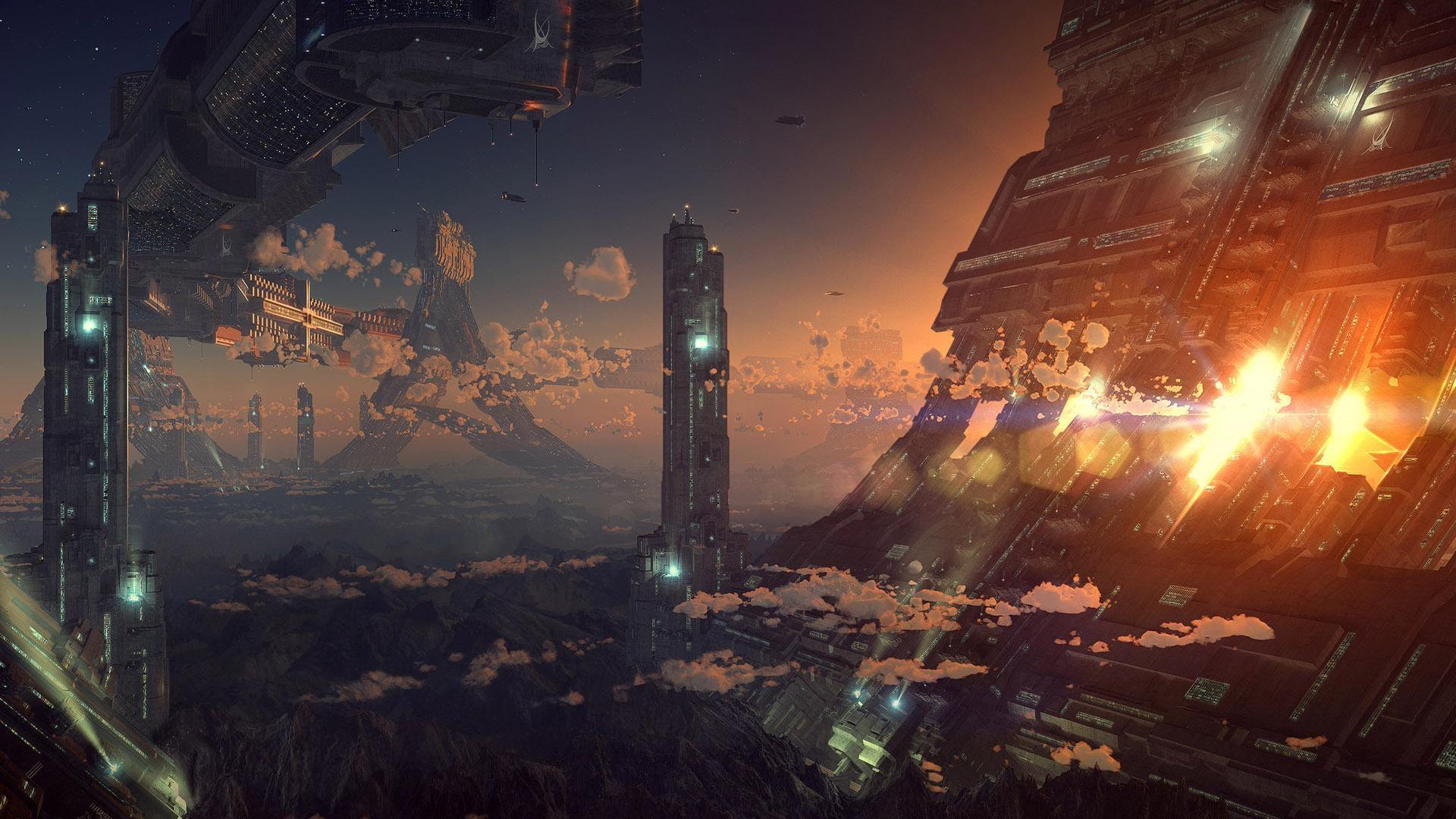 1920x1080 Futuristic city