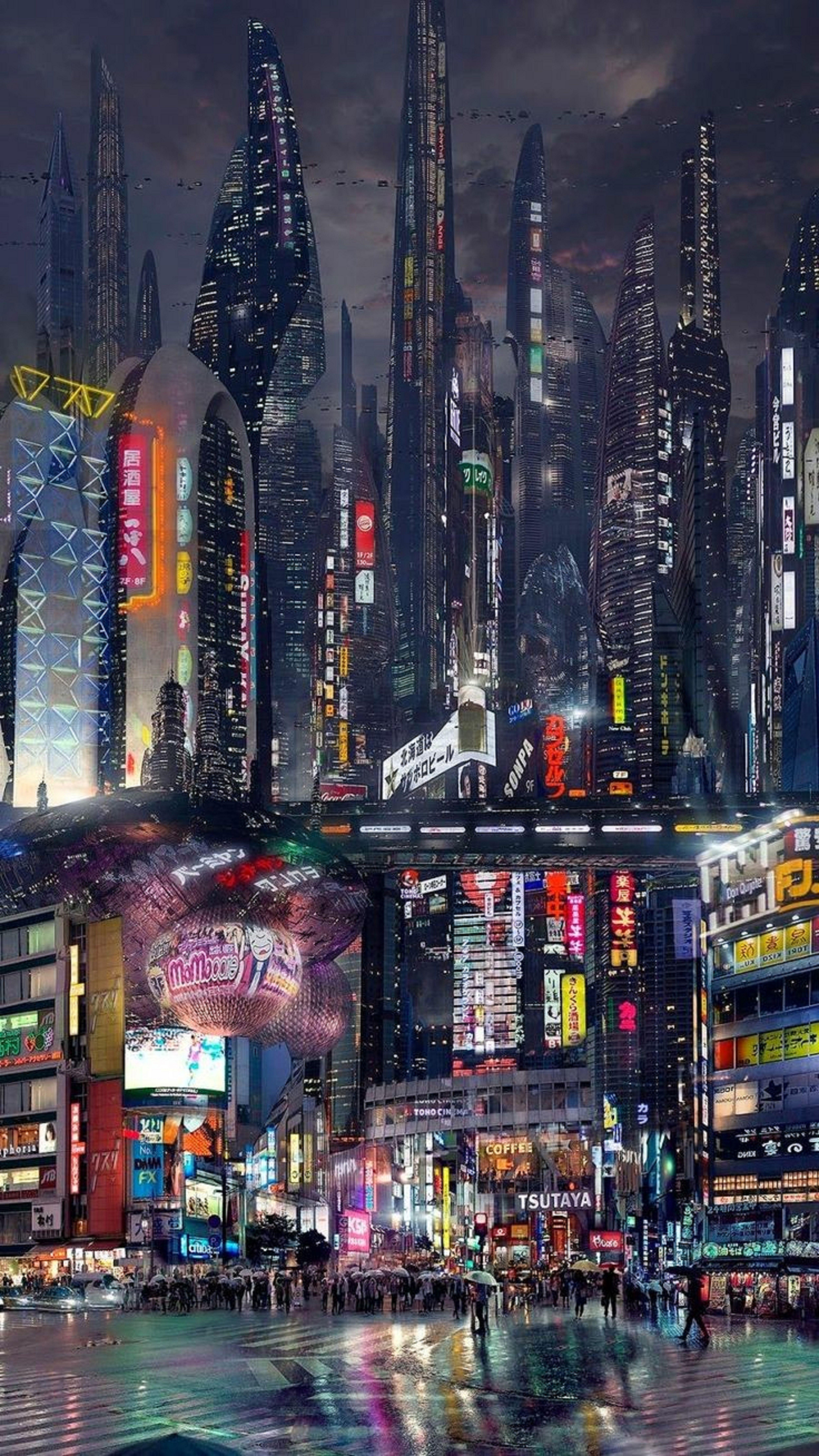 5000x8886 Abstract Design # 33 Case & Skin for Samsung Galaxy. Cyberpunk city, Futuristic city, Sci fi city