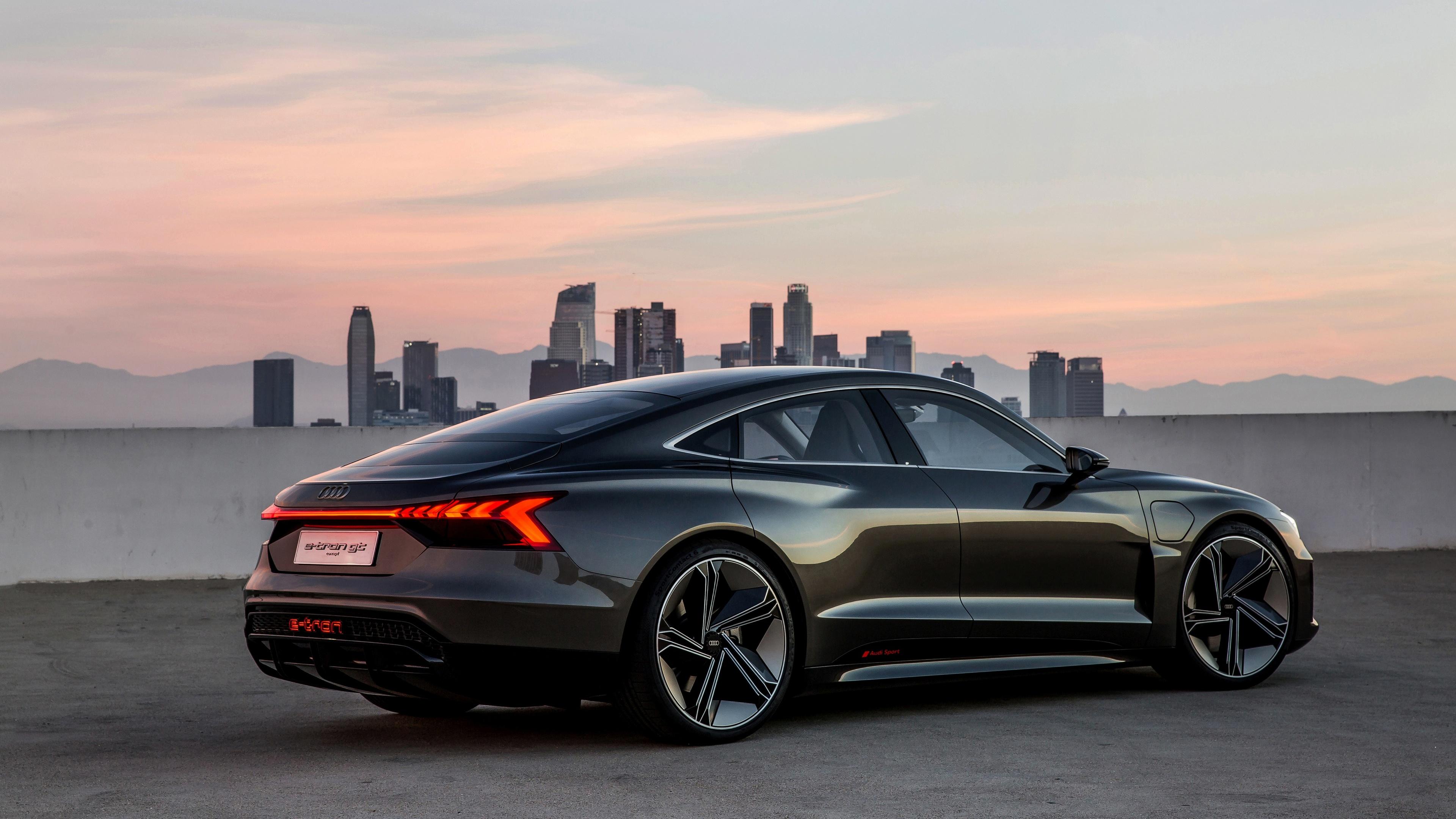 3840x2160 Wallpaper 4k Audi E Tron GT Concept Black Coupe Wallpaper