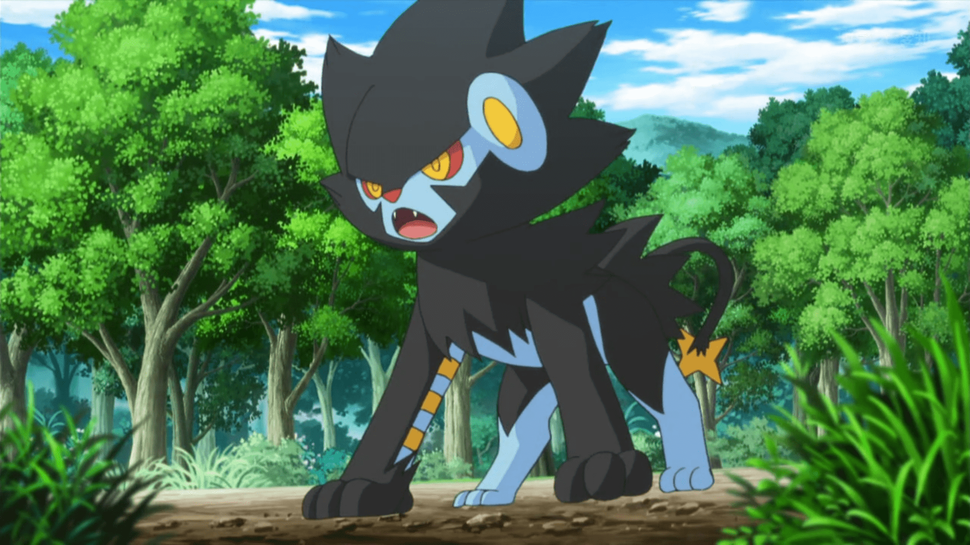 1920x1080 Clemont's Luxray. Pokémon