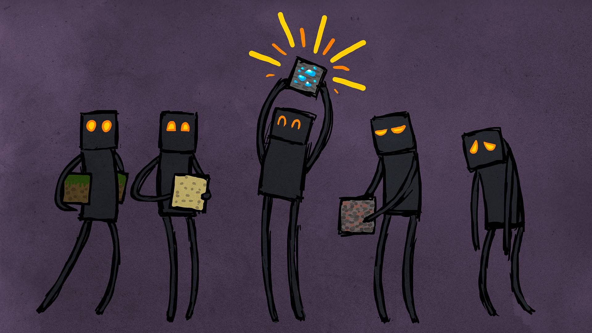 1920x1080 Enderman Minecraft Wallpaper, HD Games 4K Wallpaper, Image, Photo and Background
