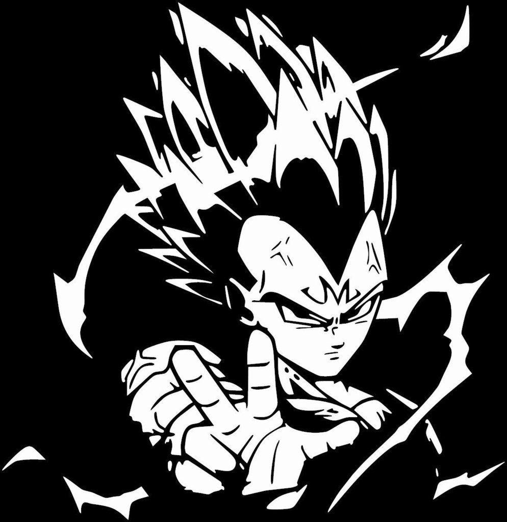 994x1024 Majin Vegeta Black And White Wallpaper & Background Download