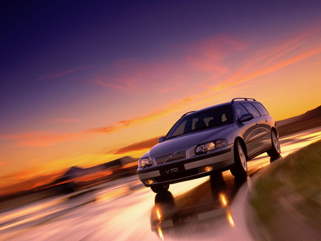 1024x768 Download Wallpaper sunset volvo v 1024x Volvo V70