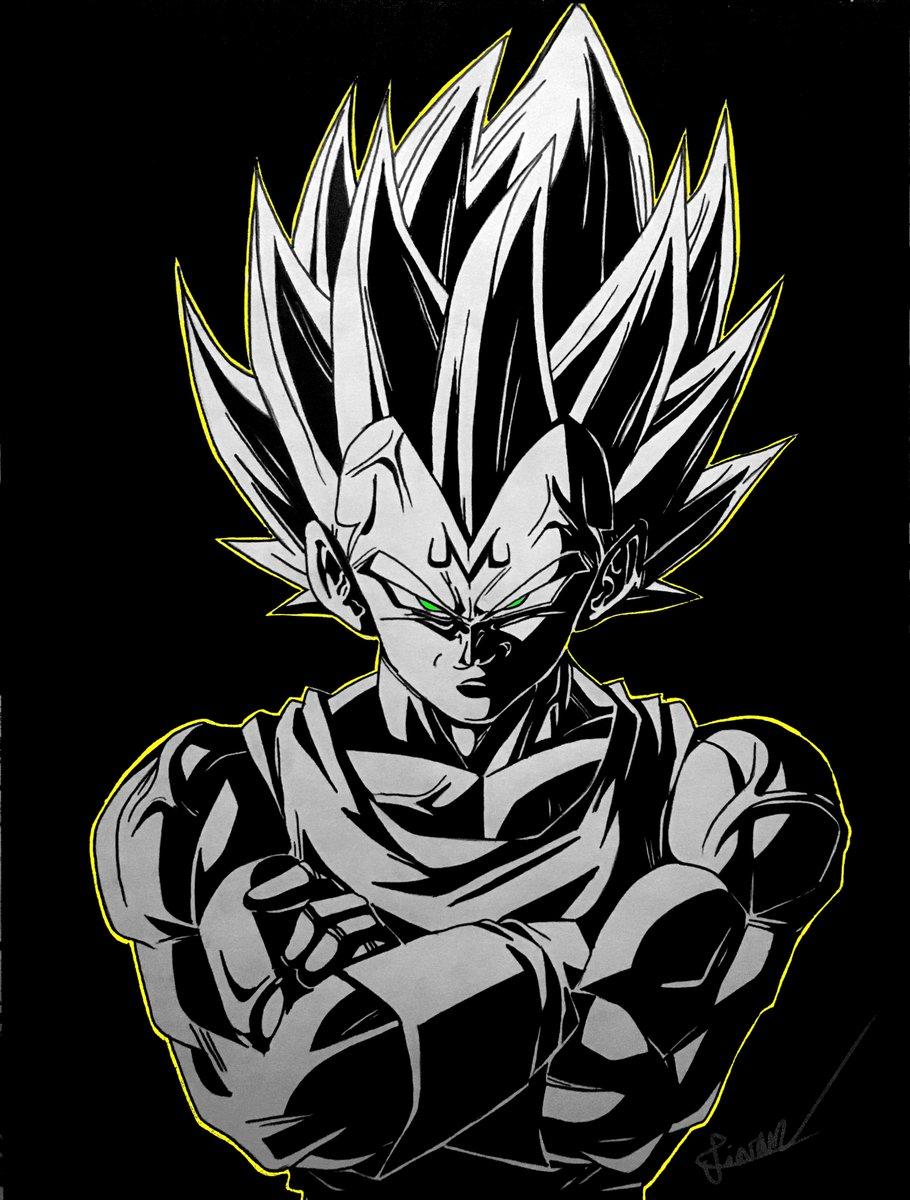 910x1200 تويتر \ Stendhal #THANKYOUMIURA على تويتر: Majin Vegeta Ball Z Format A3 8h Monochrome Version + bonus color + model ❤️