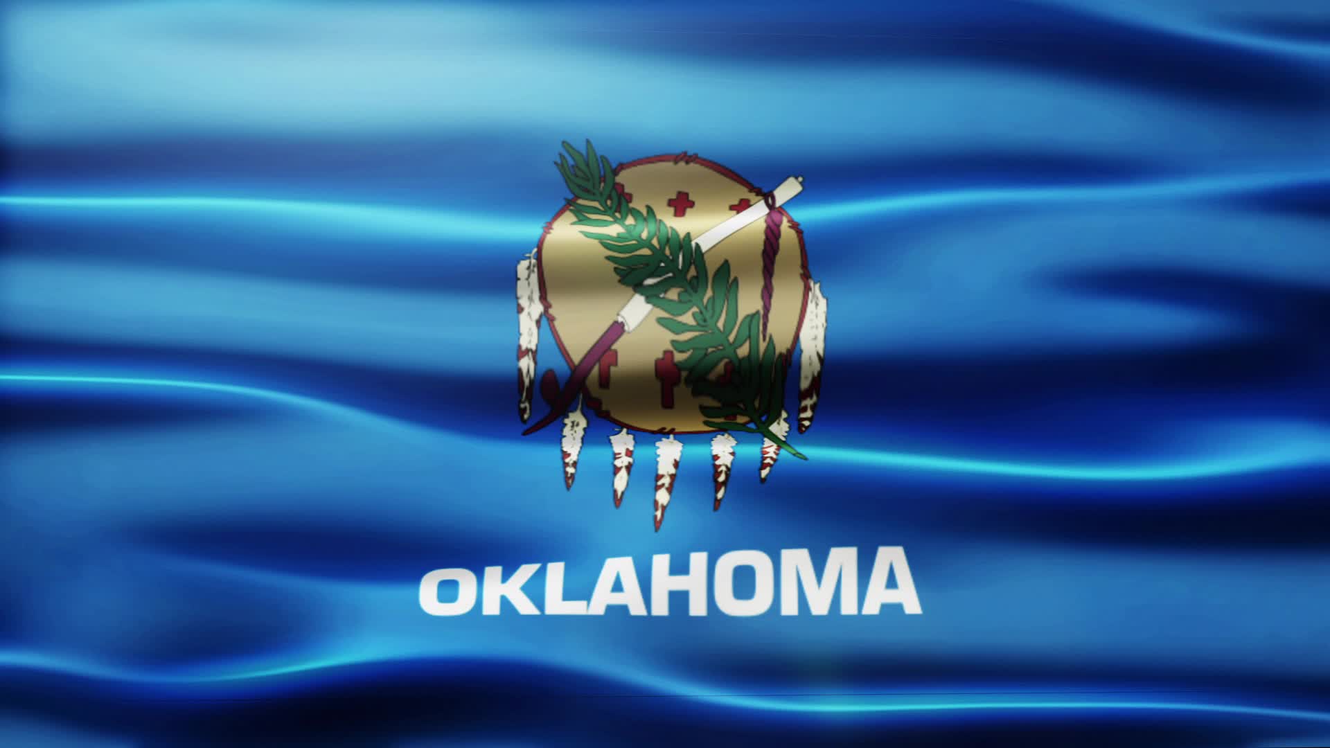 1920x1080 Oklahoma Flag Loop