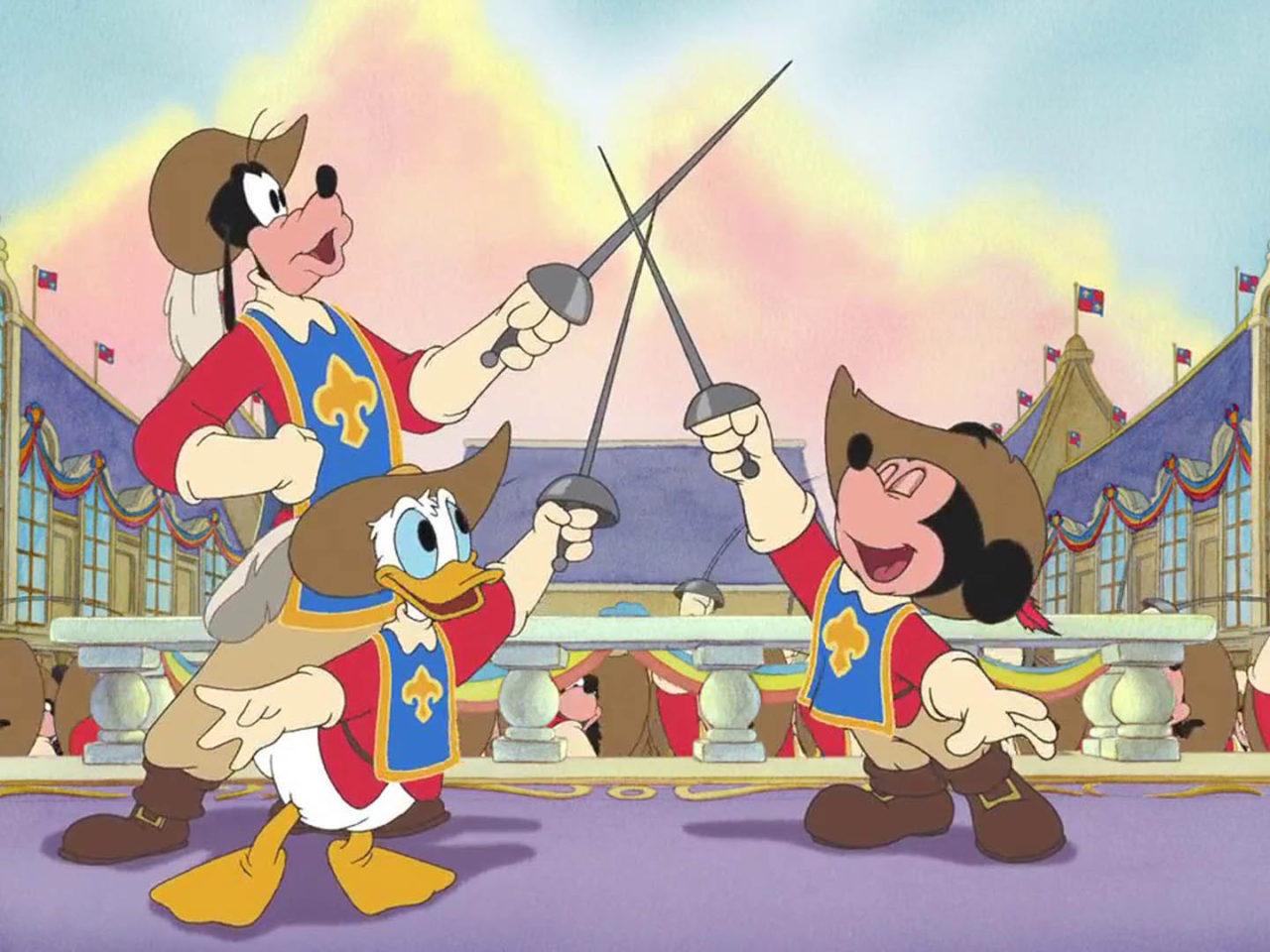 1280x960 The Three Musketeers Mickey Donald Goofy HD Wallpaper For Your Computer 1920x1080 :