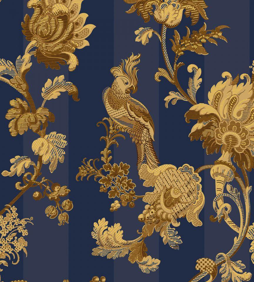 864x960 Zerzura Blue Gold Wallpaper. Martyn Lawrence Bullard. Cole & Son