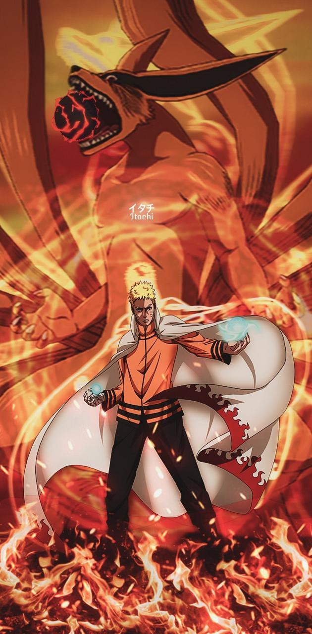 630x1280 Naruto And Kurama wallpaper