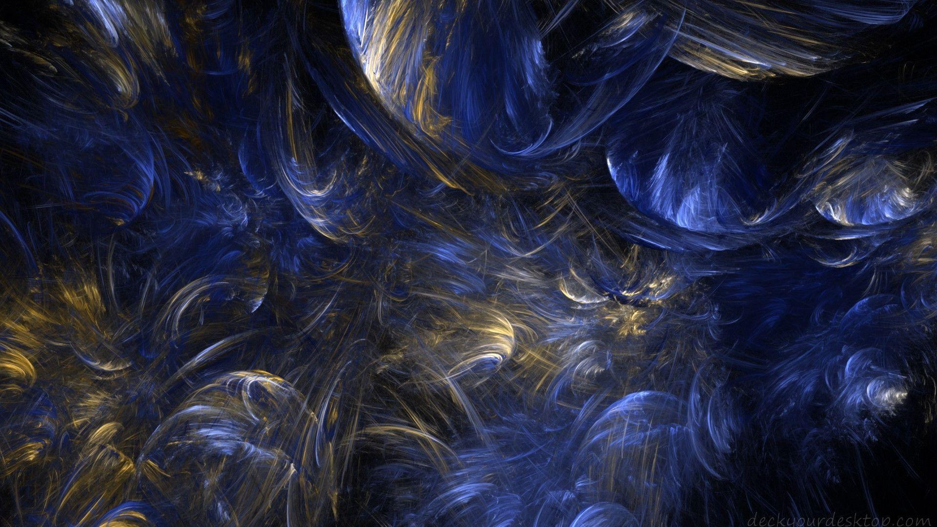 1920x1080 Blue And Gold Background
