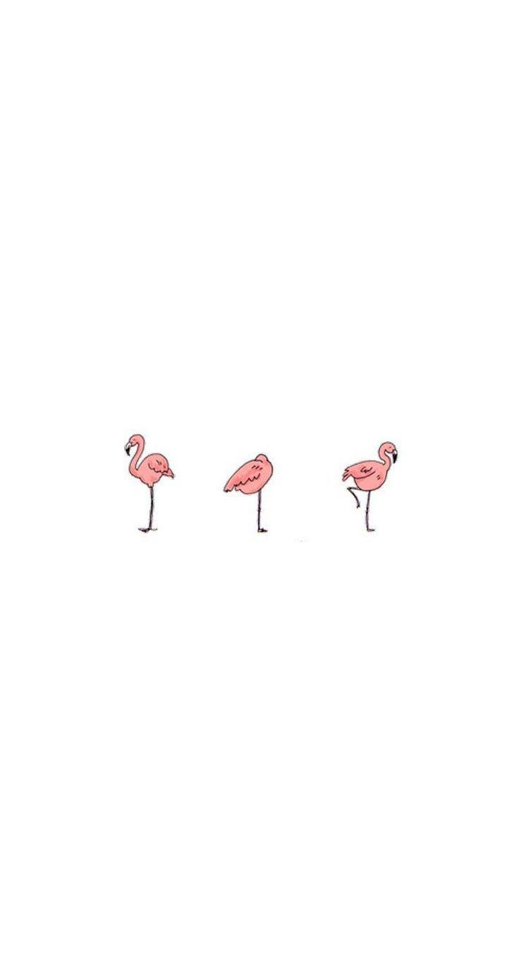 736x1377 Cute Flamingo Wallpaper