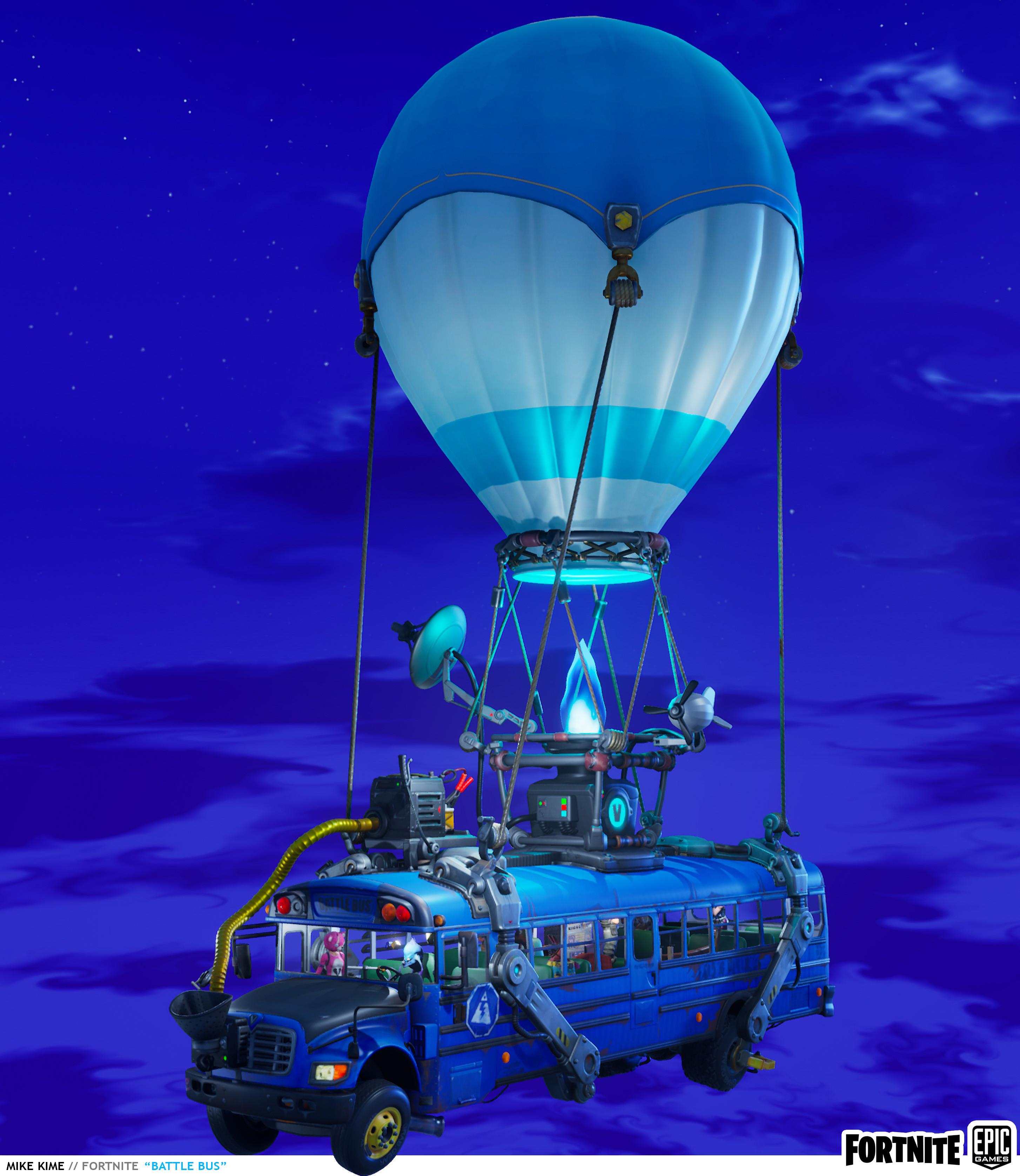 Fortnite Battle Bus Wallpaper