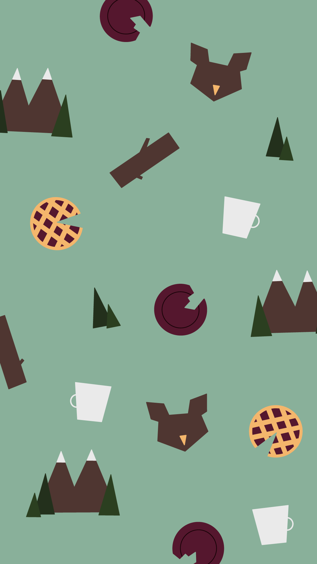 1080x1920 Frabanananas Twin Peaks inspired wallpaper cause I'm a