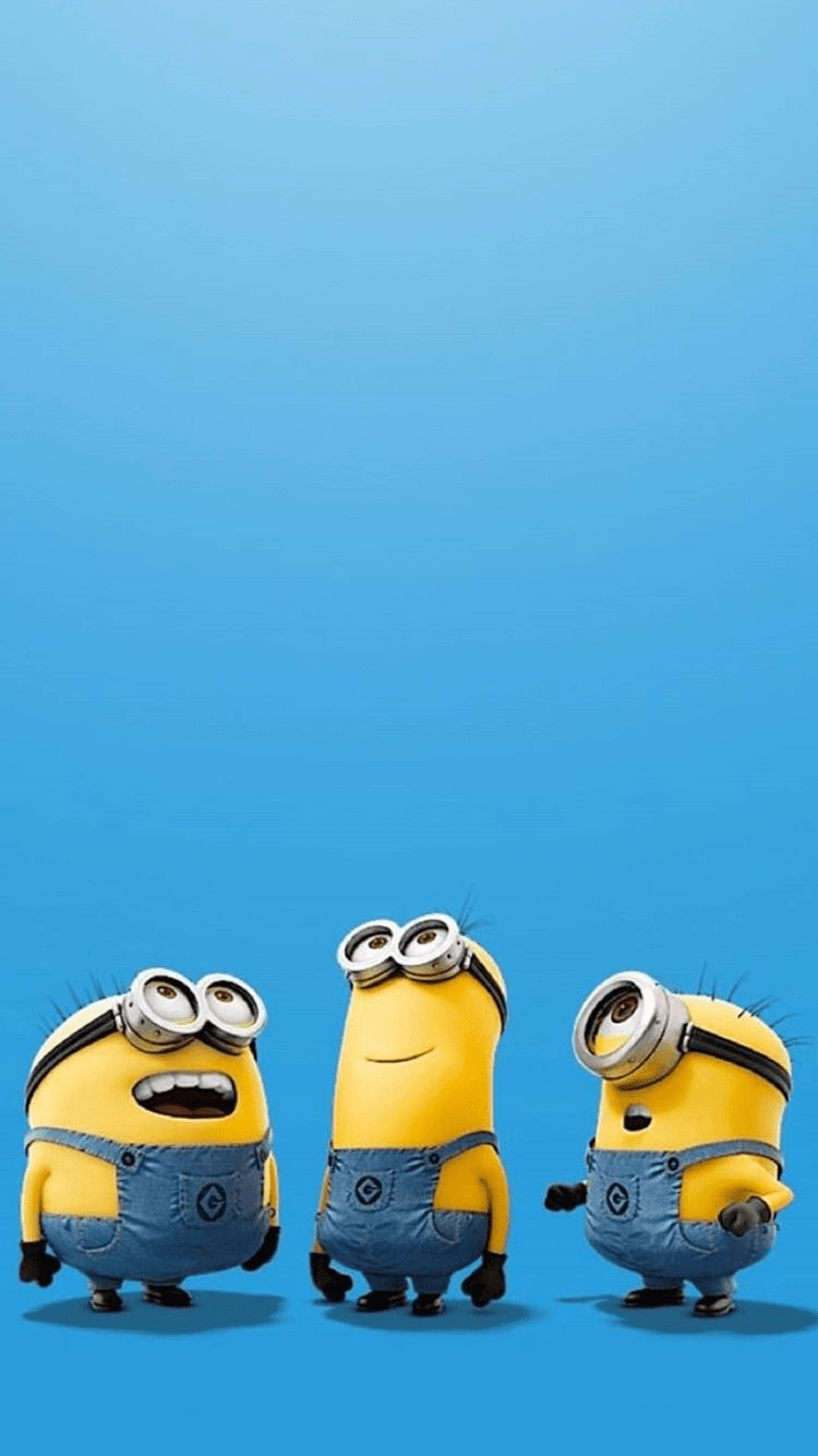 750x1334 Blue Minions Wallpaper
