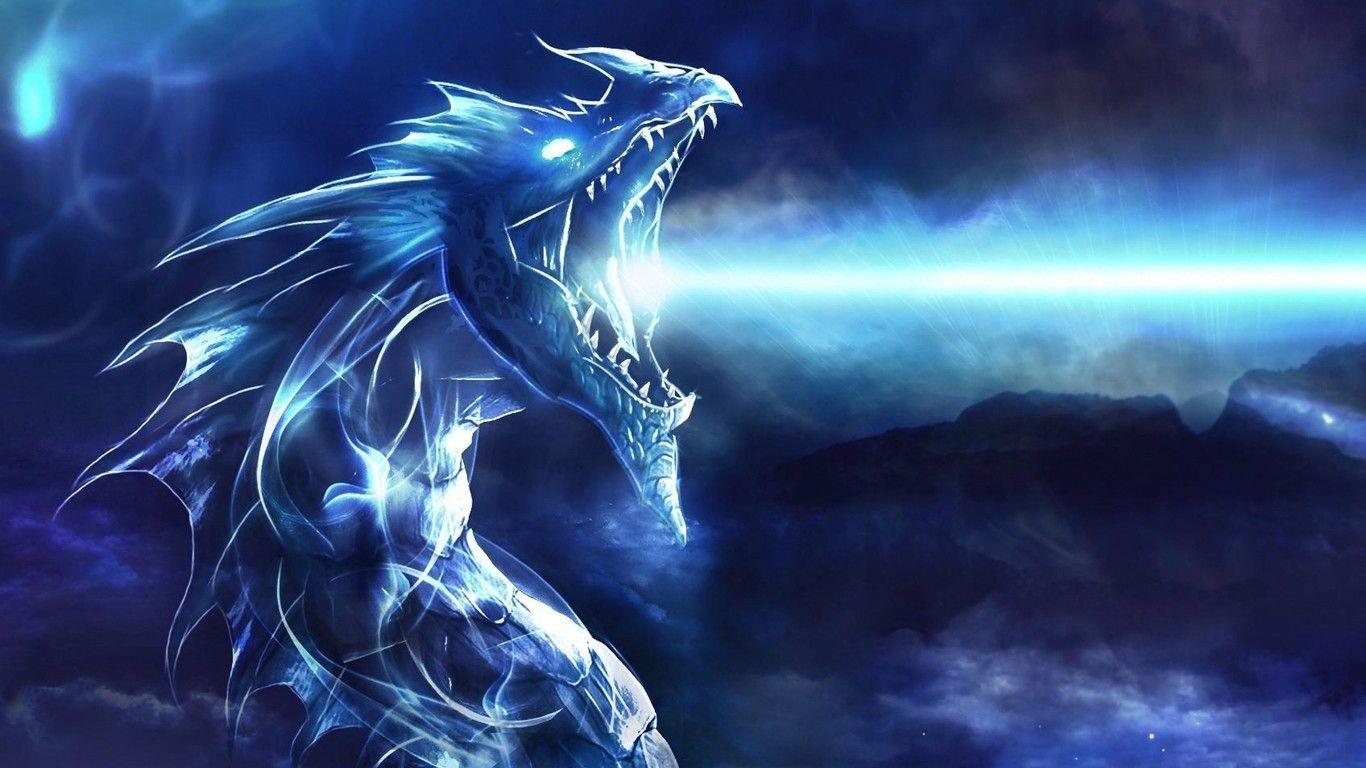 1366x768 Blue Dragon 1366x768 Resolution HD 4k Wallpaper