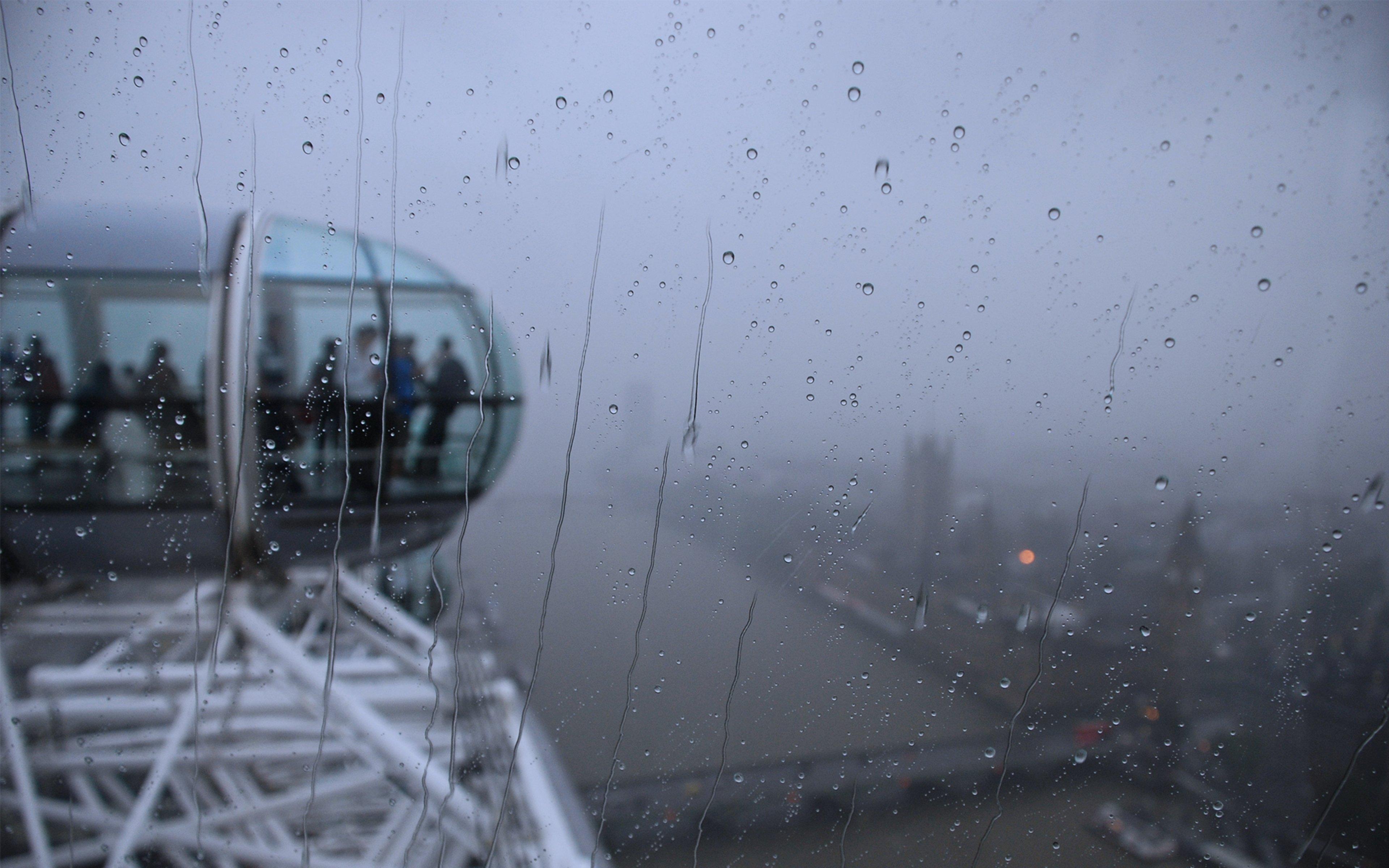 3840x2400 london, Eye, Rain, Weather, Wheel Wallpaper HD / Desktop and Mobile Background