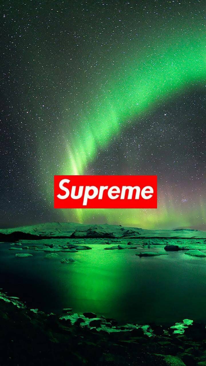 Supreme green. Обои Суприм.