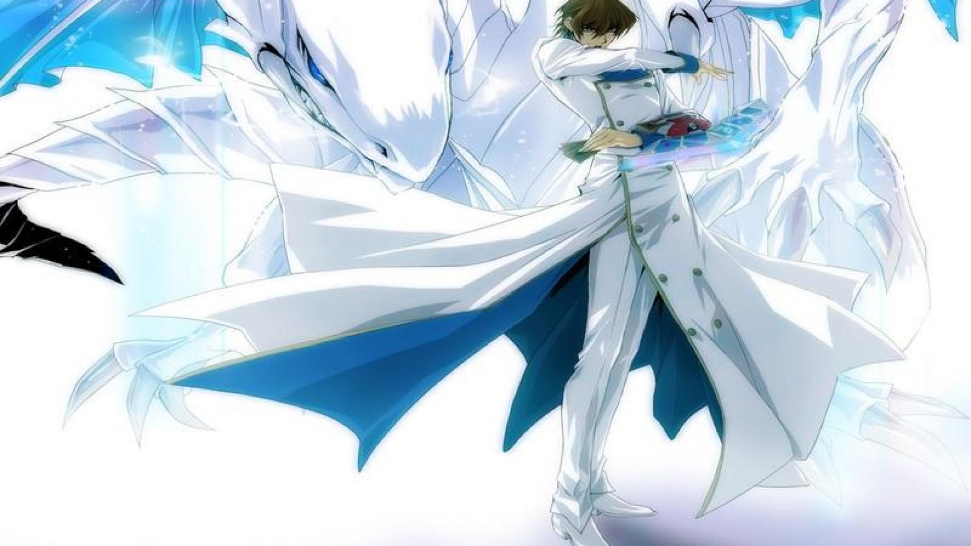 1920x1080 Blue Eyes White Dragon Background HD