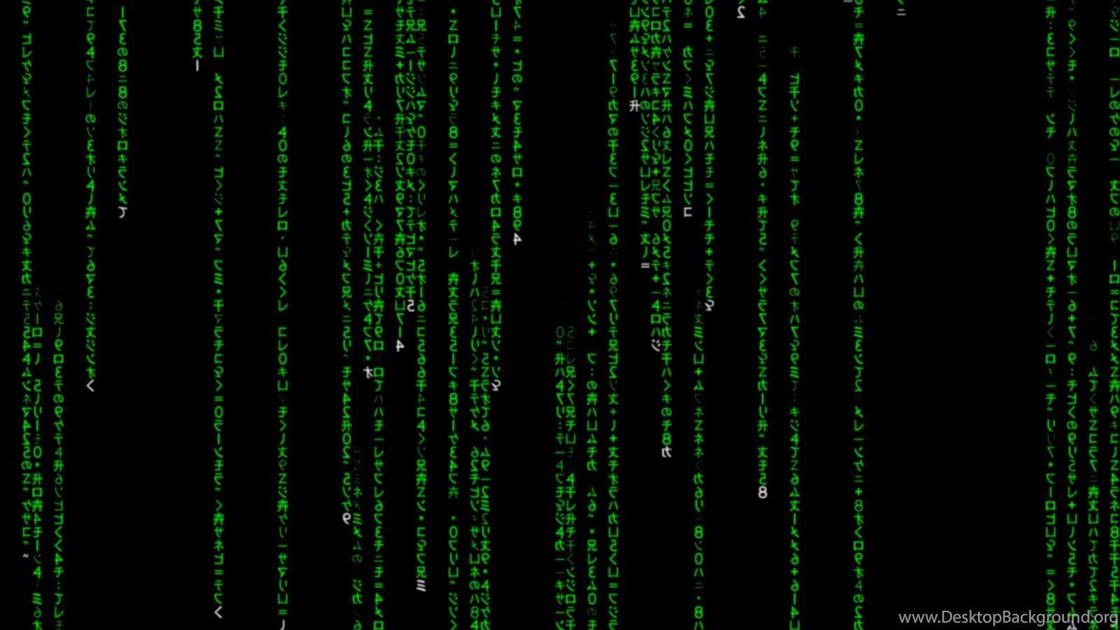 1600x900 Matrix Code Kanji Wallpaper Desktop Background