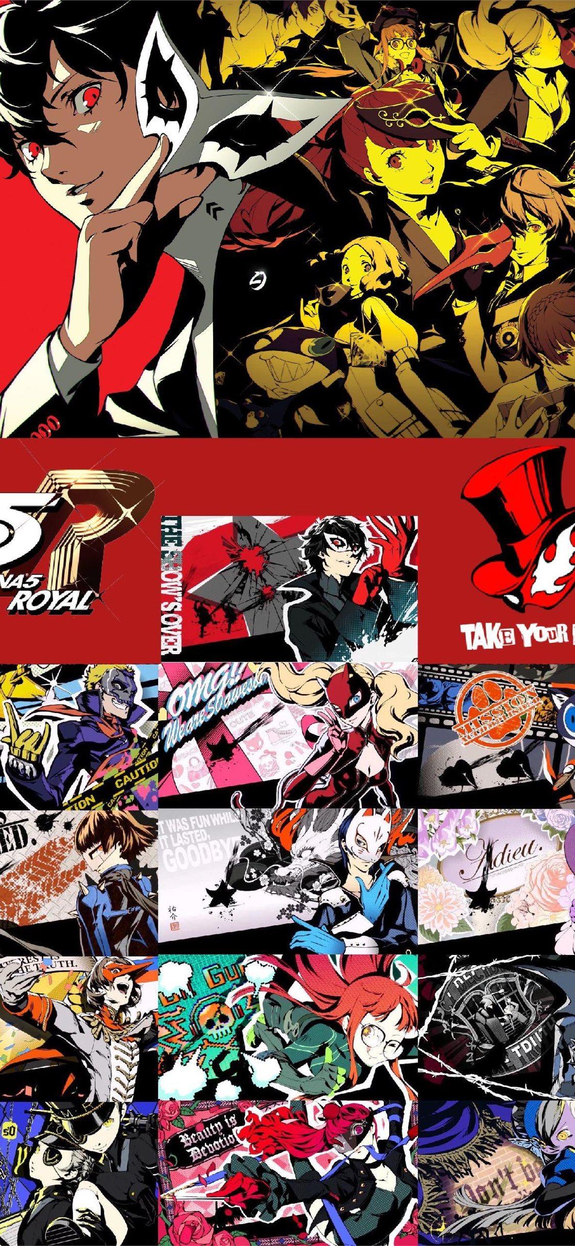 1125x2436 So I made a Persona 5 Royal I hope you guys like i. iPhone Wallpaper Free Download