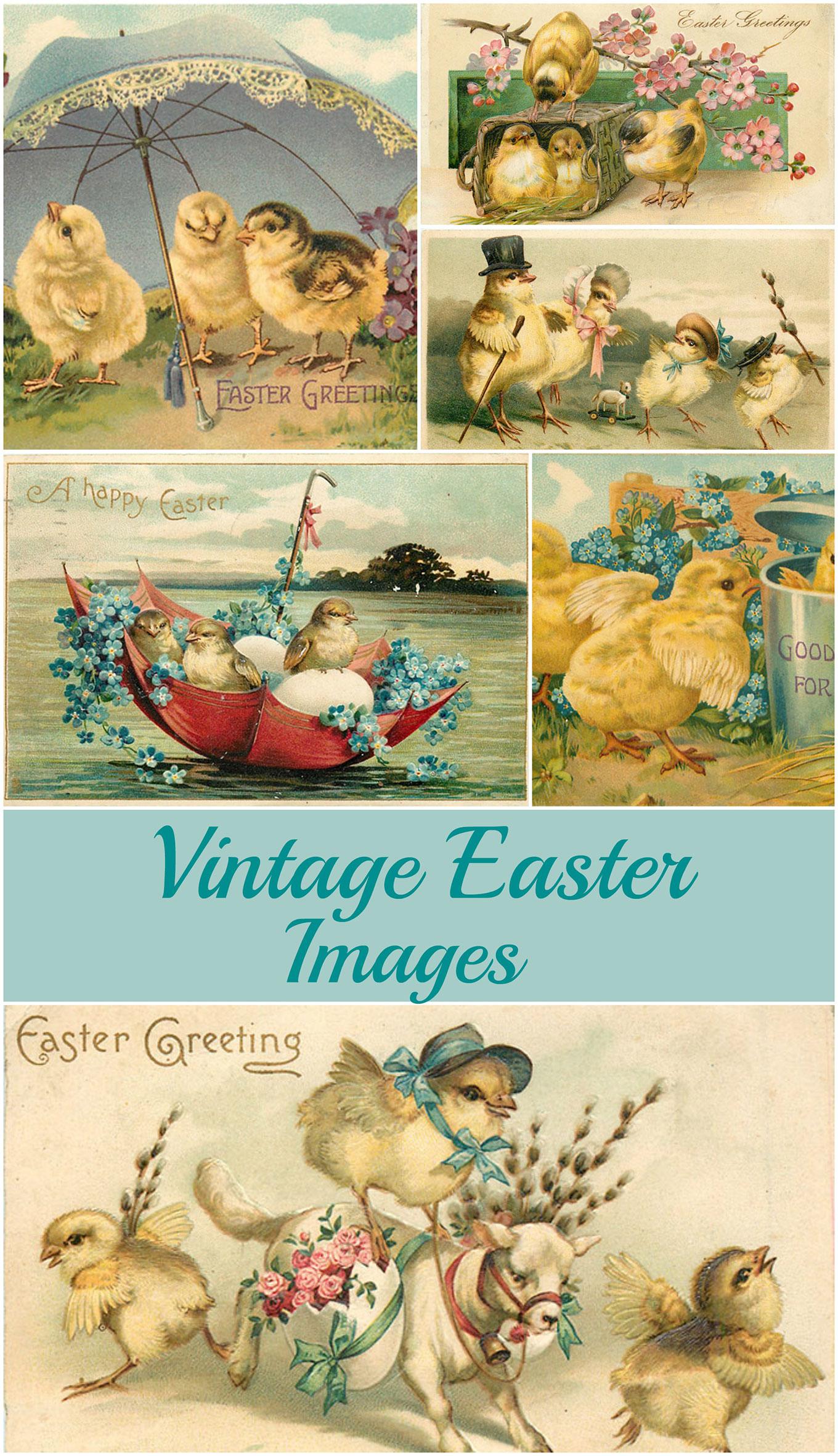 1360x2364 Vintage Easter Image. Adorable Free Printables of Hawthornes