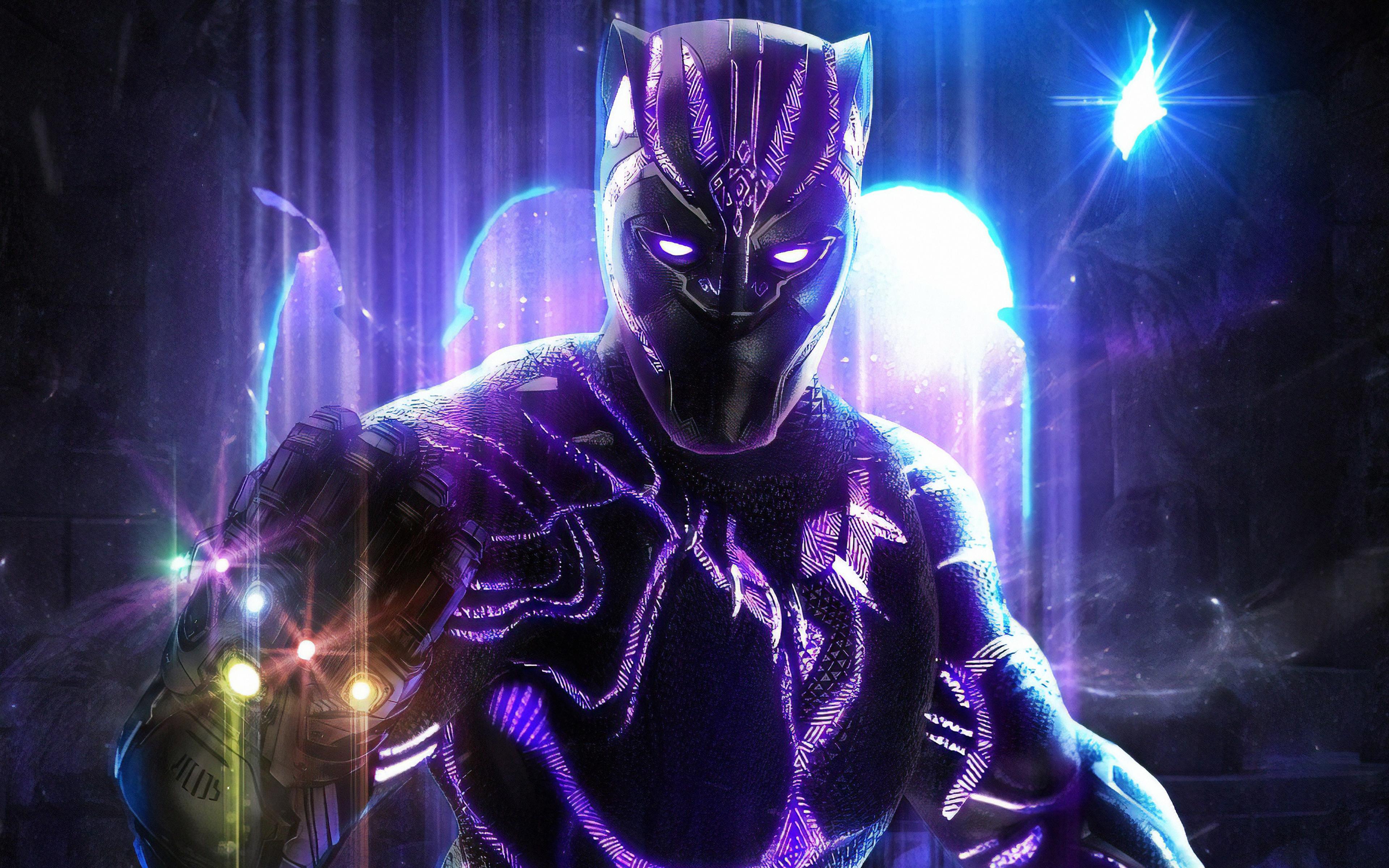 3840x2400 Black Panther With Infinity Gauntlet 4k HD 4k Wallpaper, Image, Background, Photo and Picture