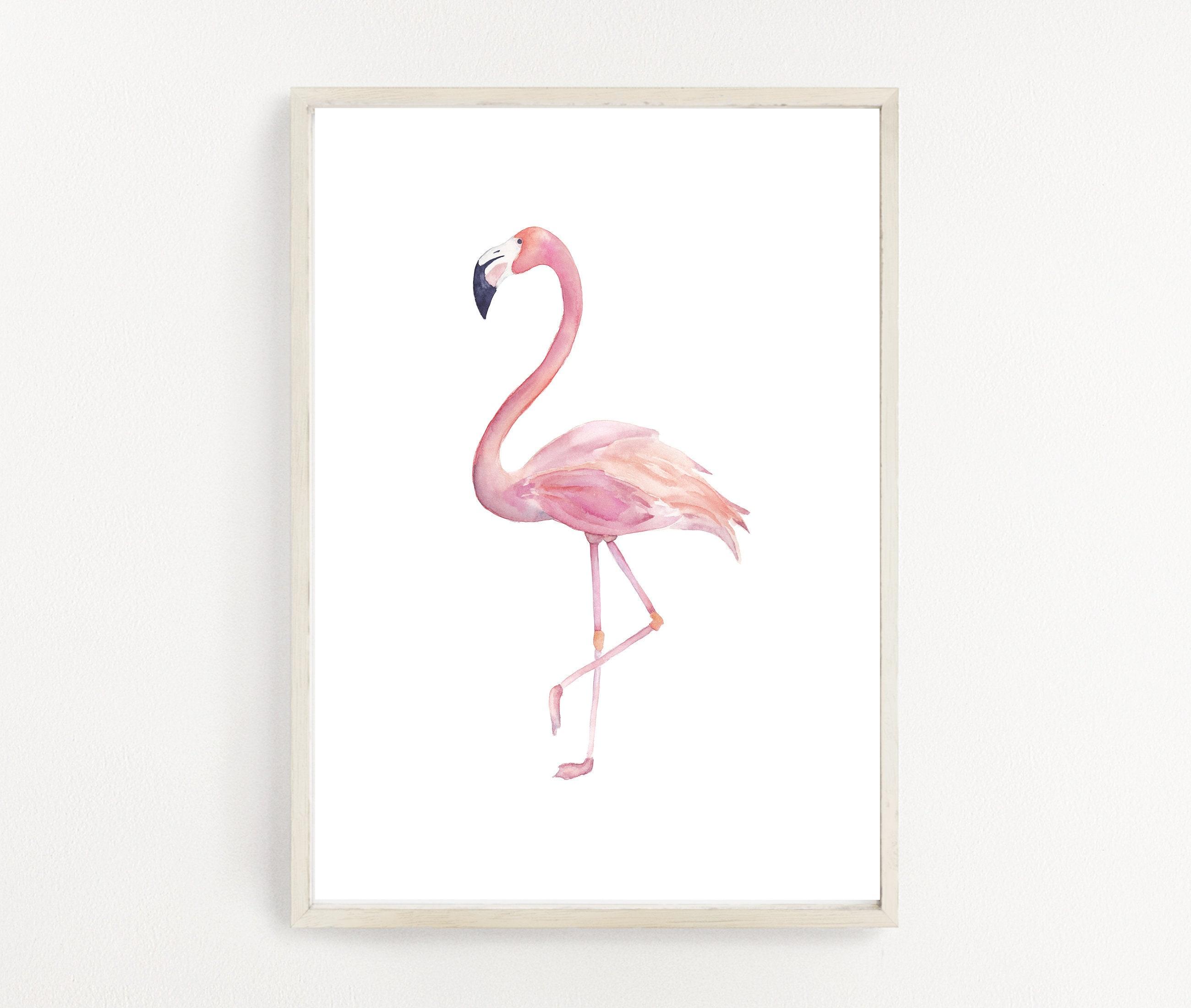 2600x2200 Watercolour Flamingo Print Pink Flamingo Art Flamingo Decor